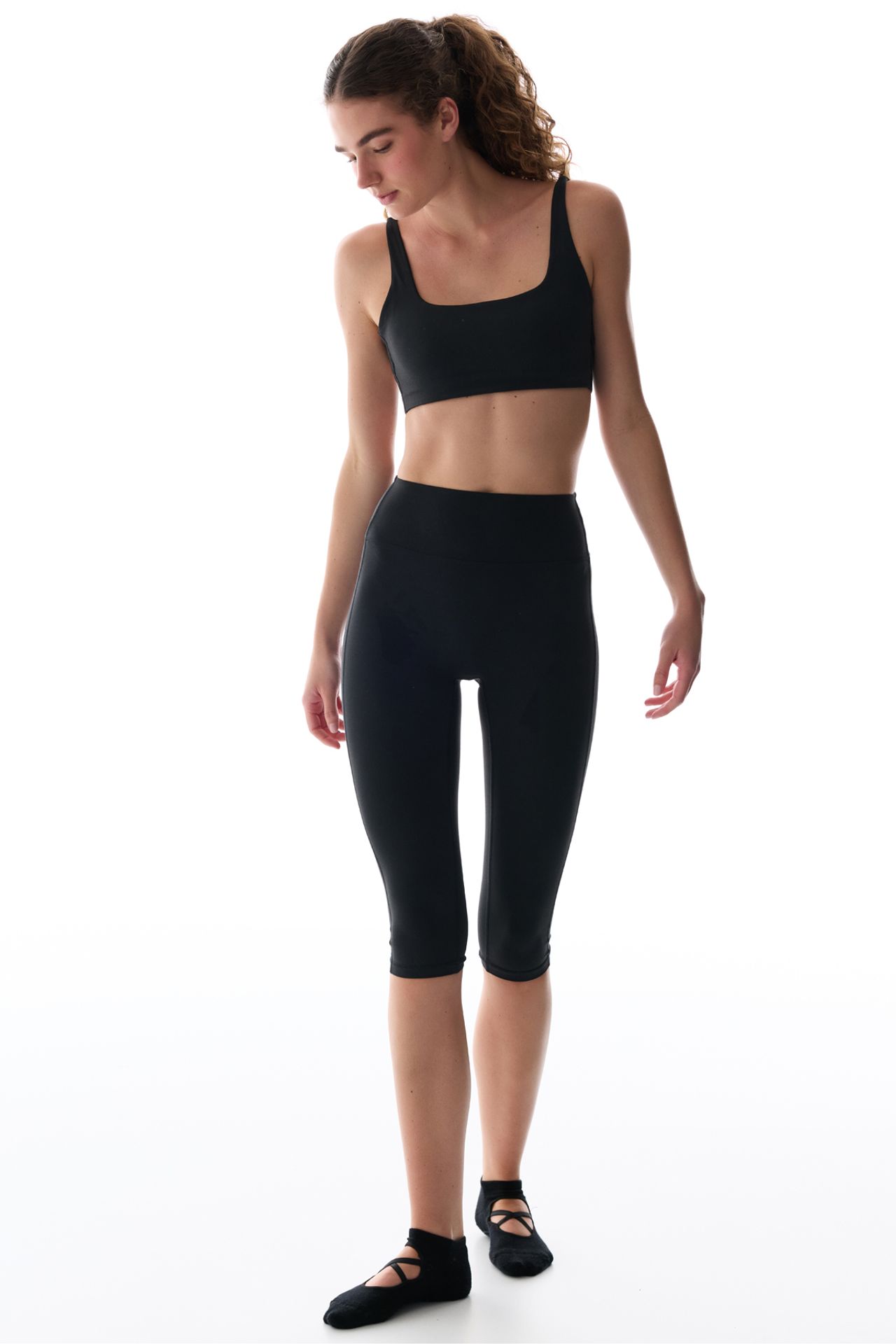 PENTI LYCRA Light Support High Waist Light Soft Capri Leggings 5