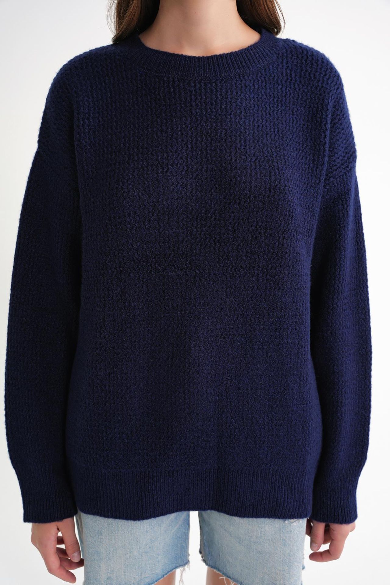 Mixray Long Sleeve Ribbed Knit Sweater 5