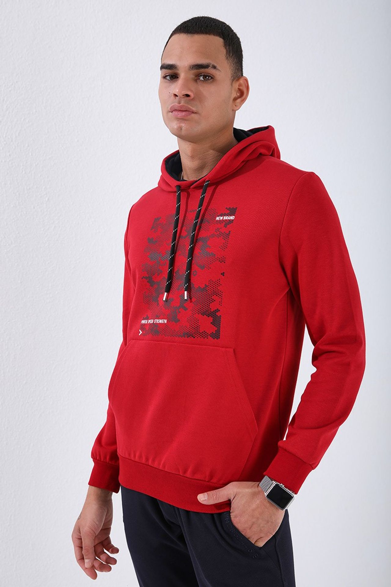 TOMMY Men's Camouflage Printed Hoodie 3