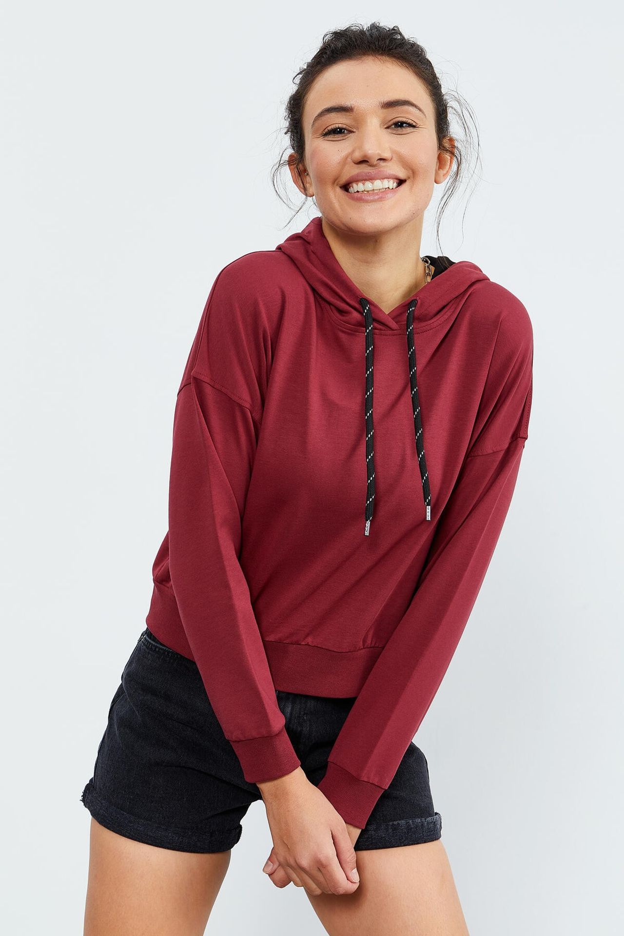 TOMMY Relaxed Hooded Sweatshirt With Tie Detail 5