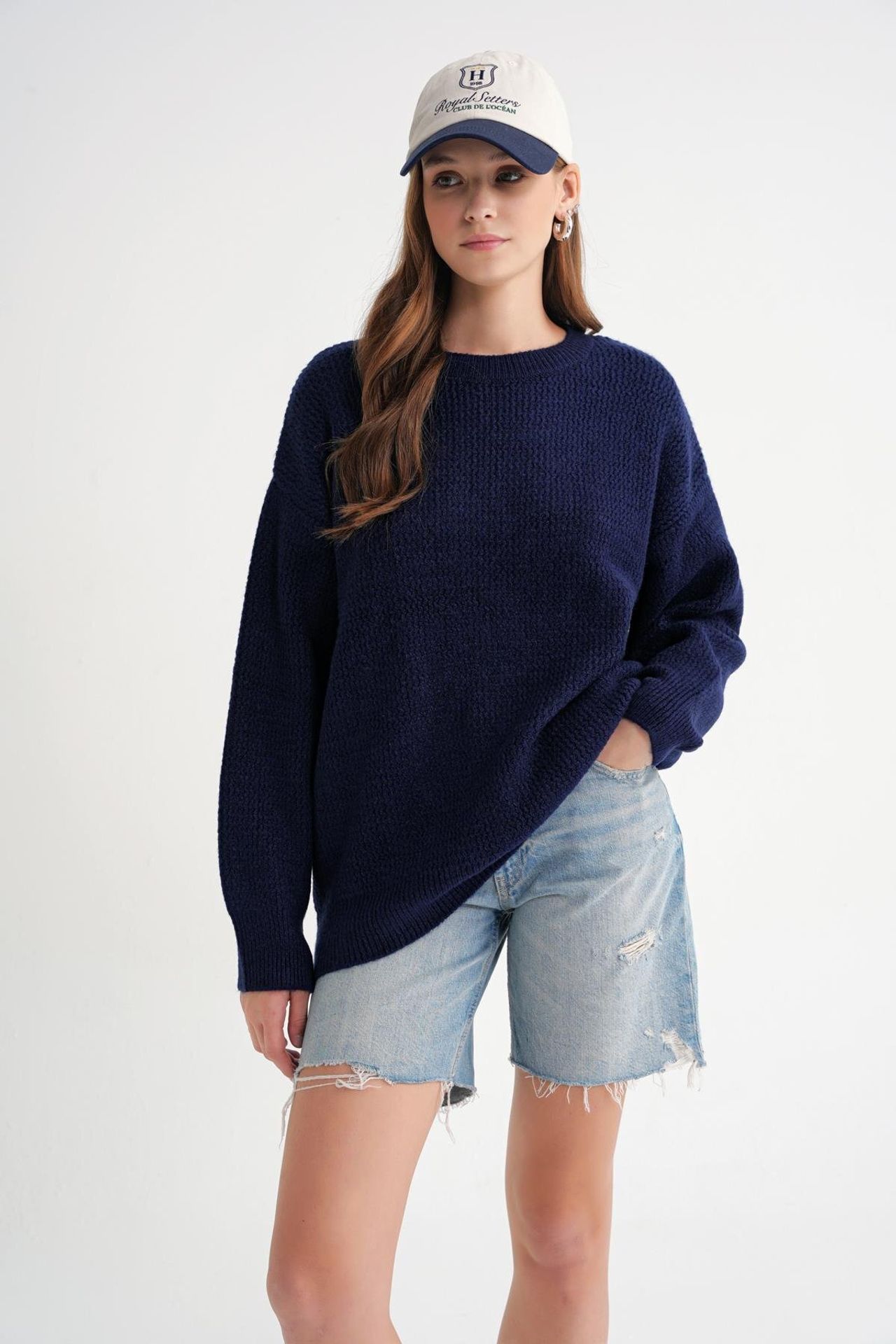 Mixray Long Sleeve Ribbed Knit Sweater 2