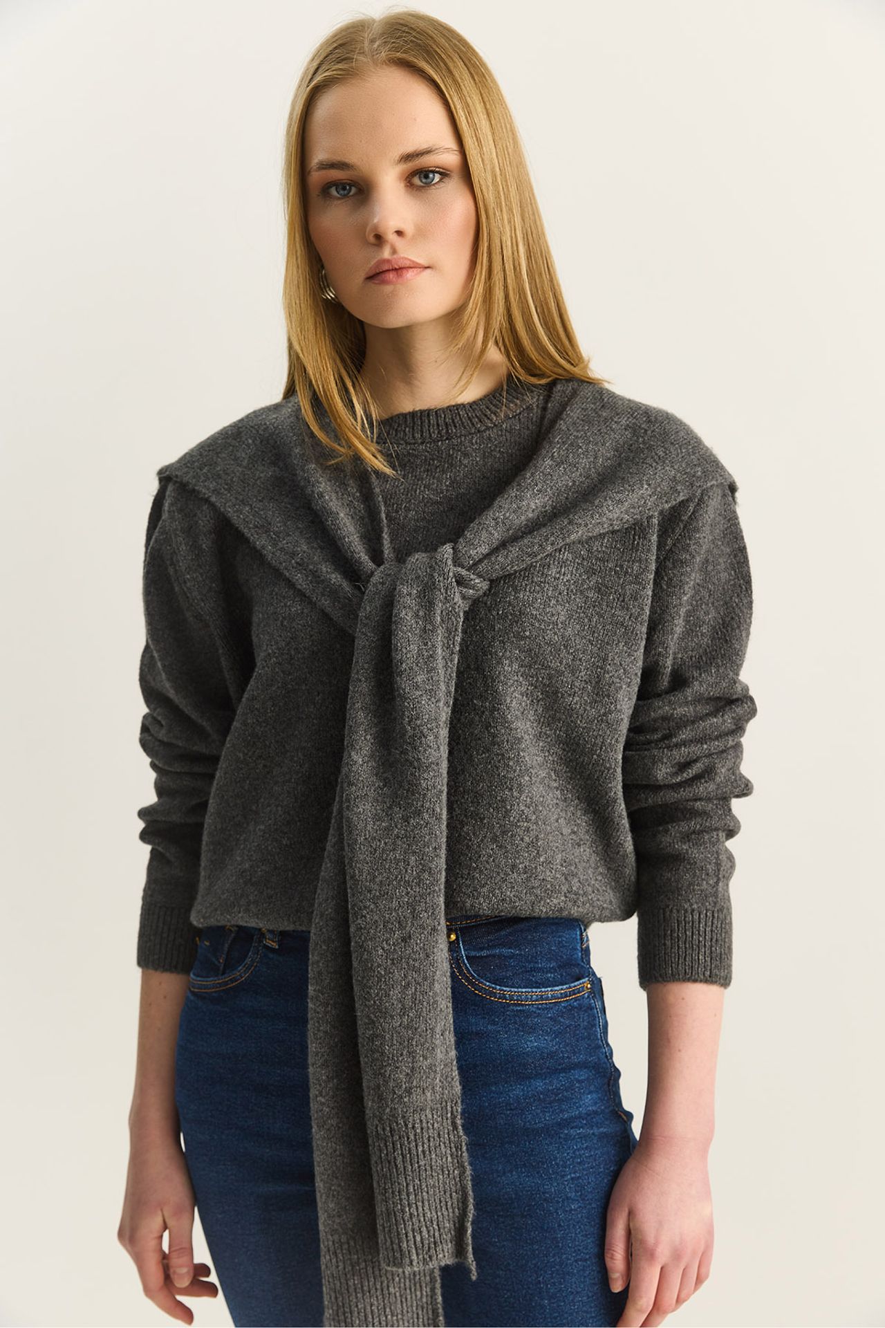 LUCCI Regular Fit Crew Neck Ribbed Sweater 3