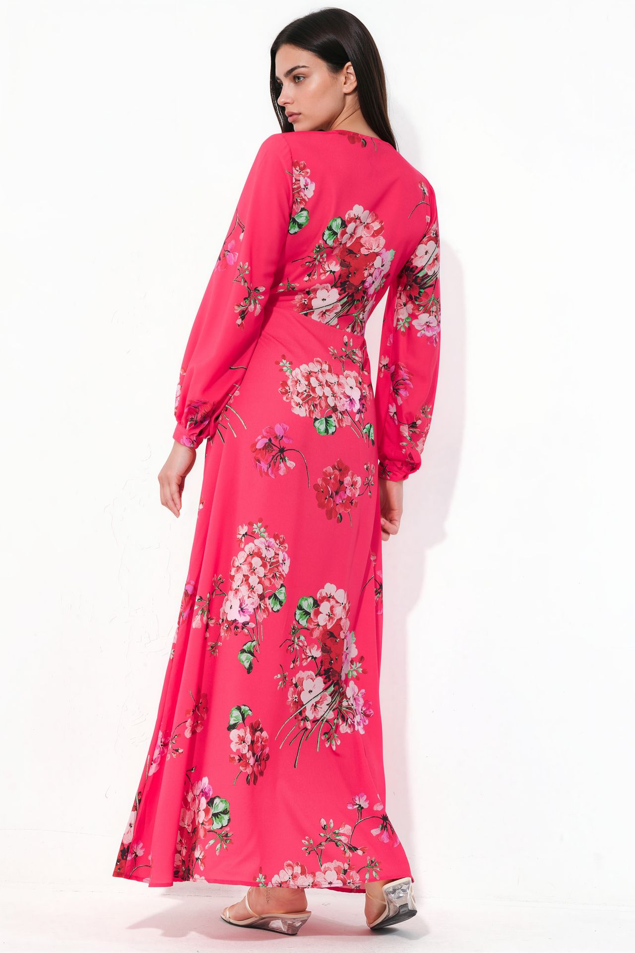 MSN Floral Wrap Midi Dress 2