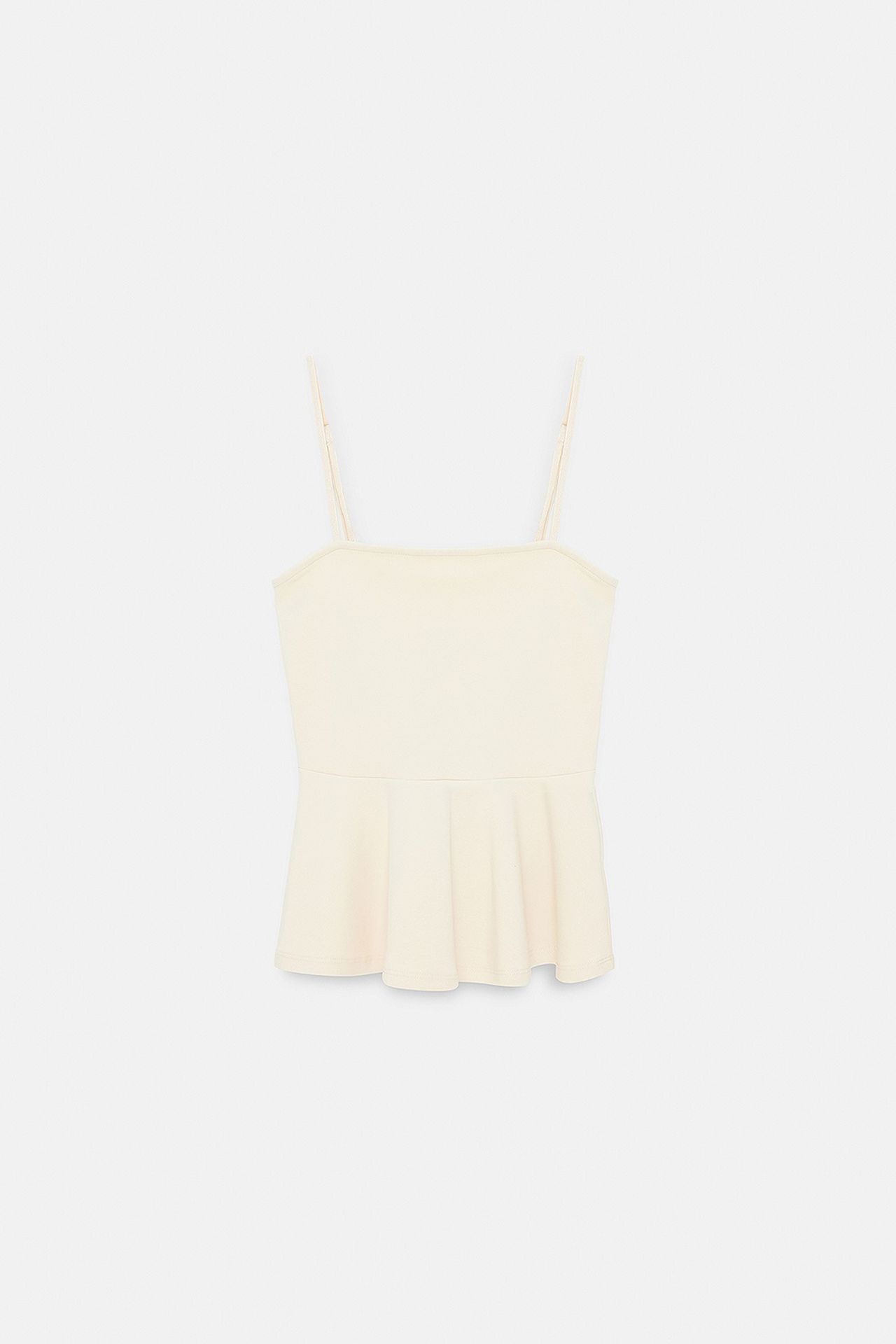 DILVIN Fitted Square-neck Frilly Cami Top 5