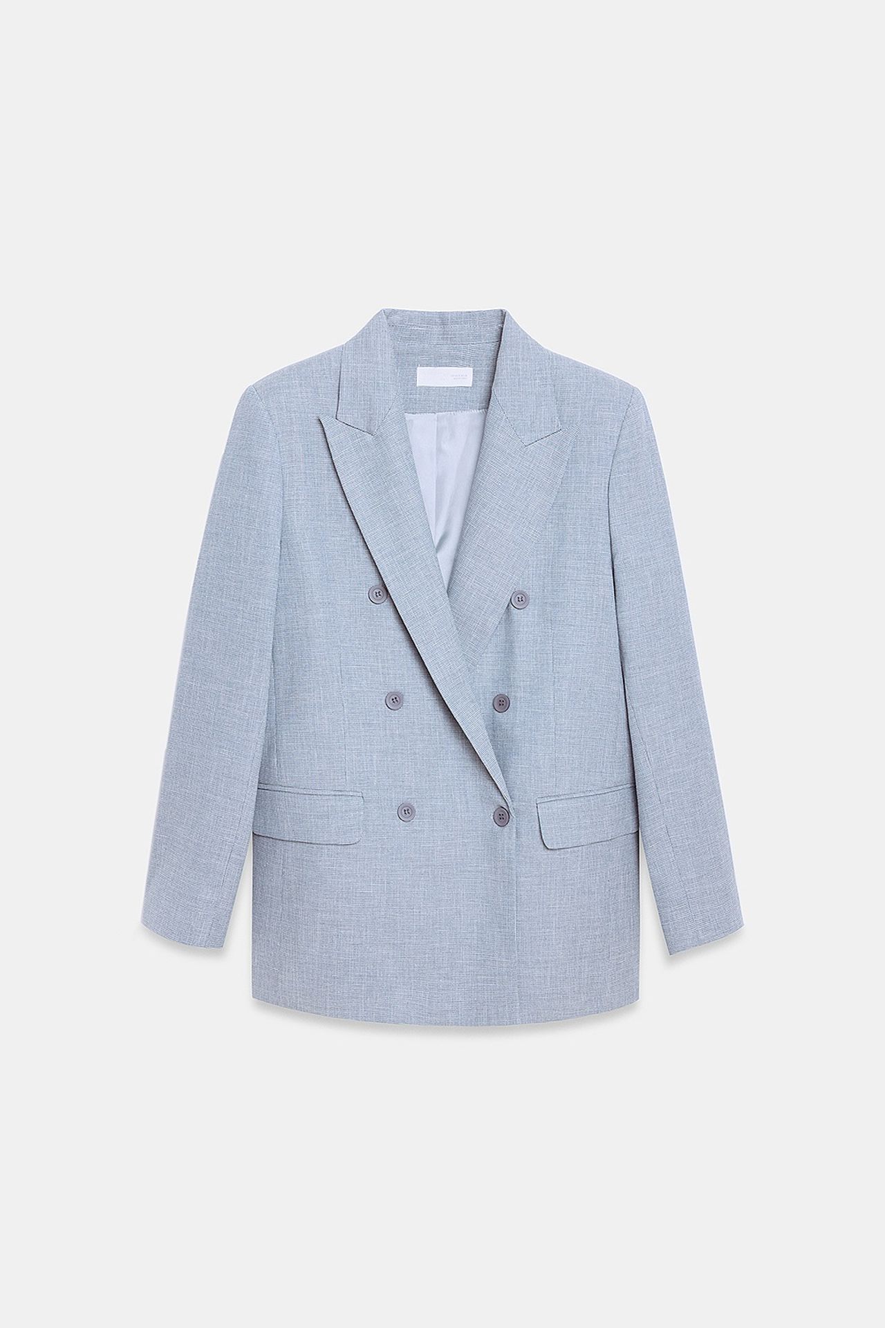 DILVIN Long Shawl Collar Crepe Blazer 5