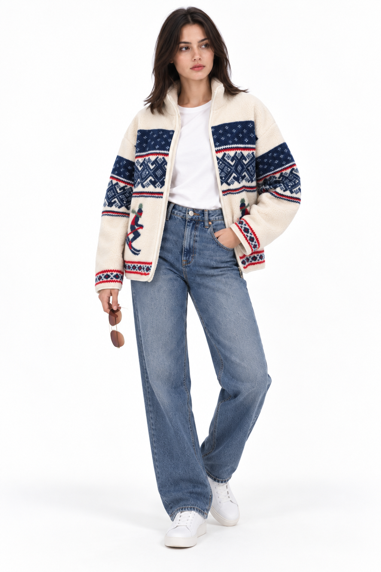 MIXRAY Women's Cotton-Blend Sweatshirt