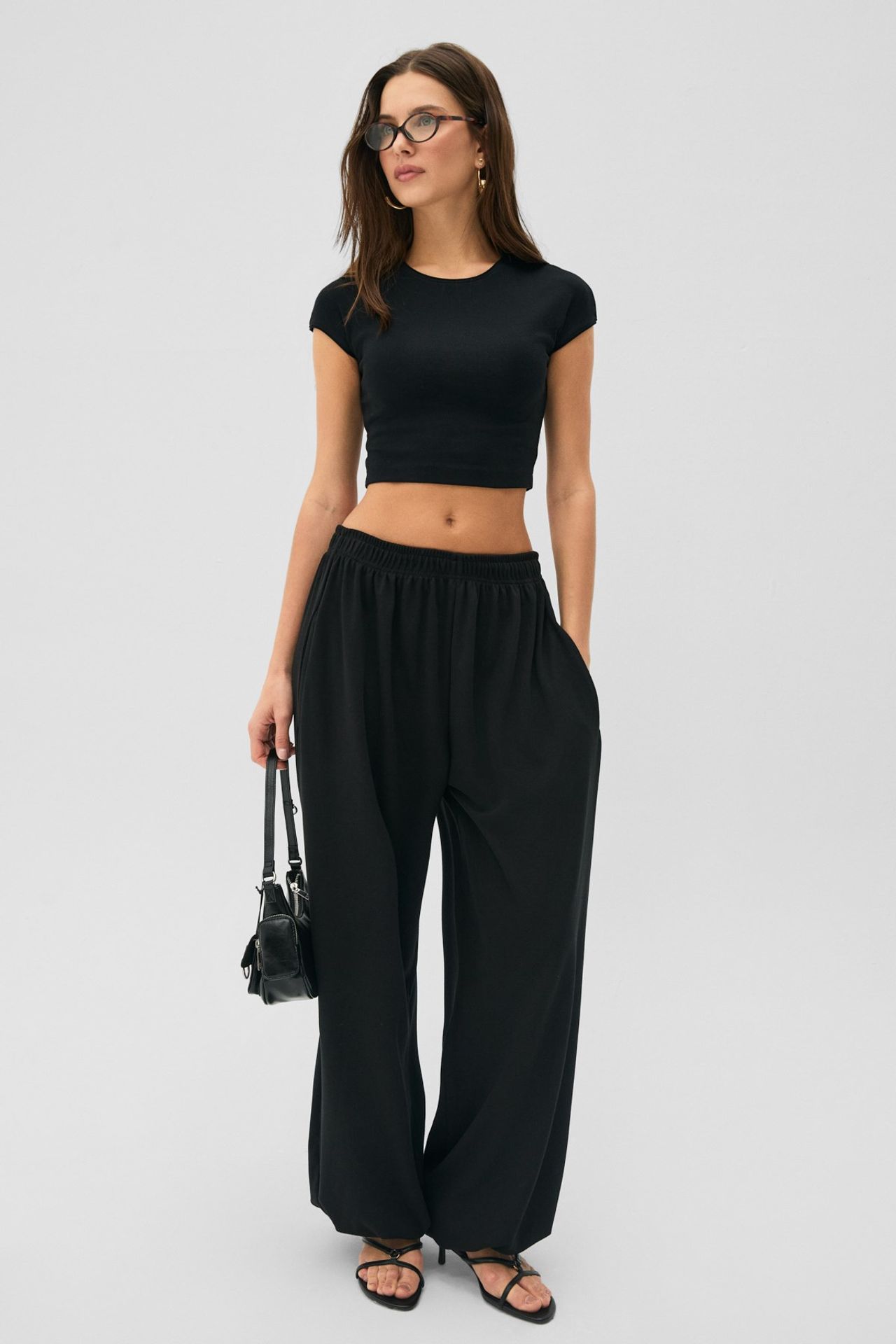 GRIMELANGE Oversized Wide Leg Joggers 4
