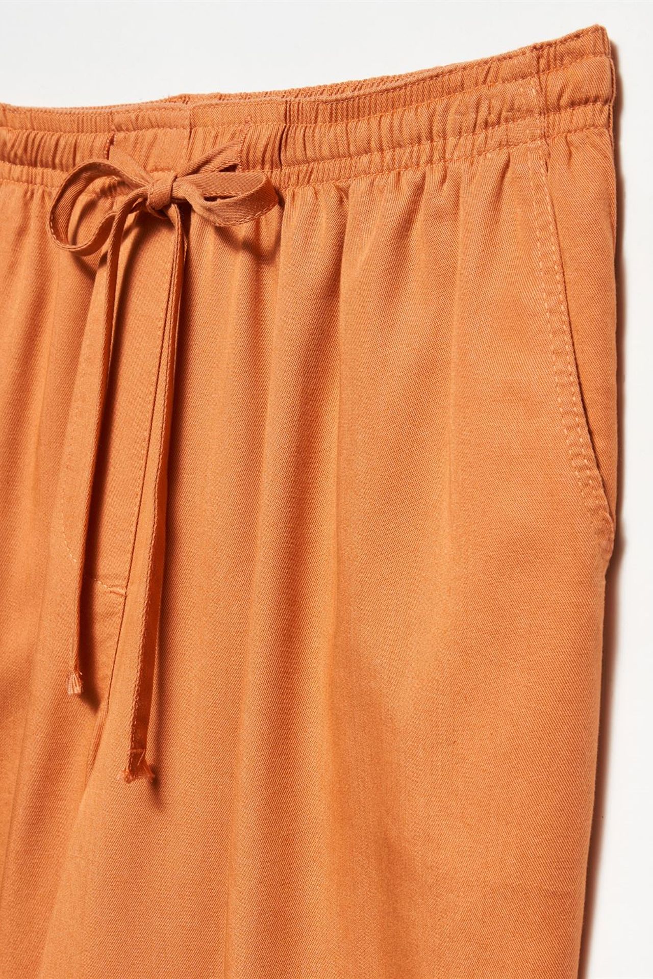 DILVIN Kadın Tencel Geniş Paça Pantolon 3