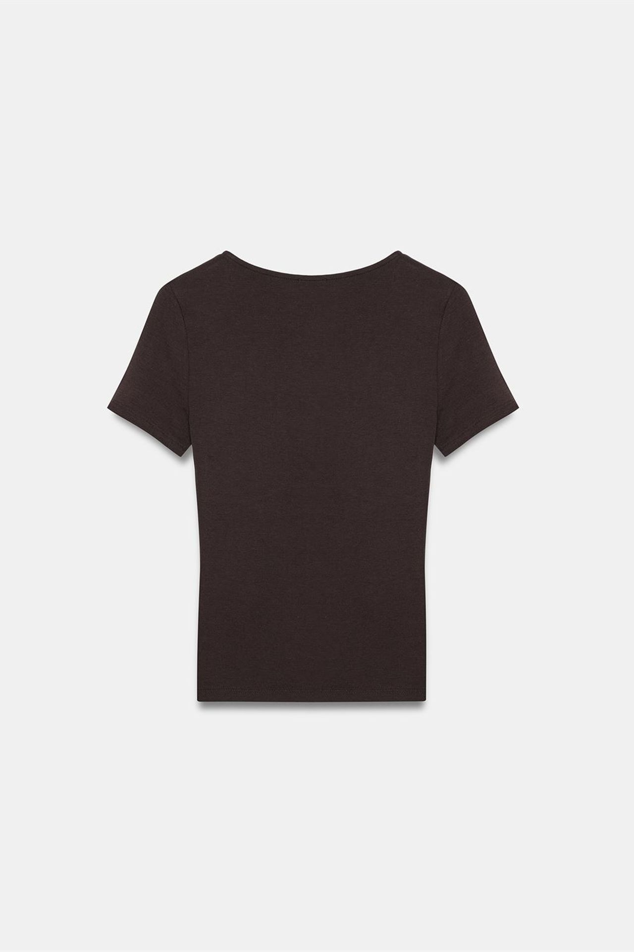DILVIN Fitted V-Neck Short-Sleeve T-Shirt 6