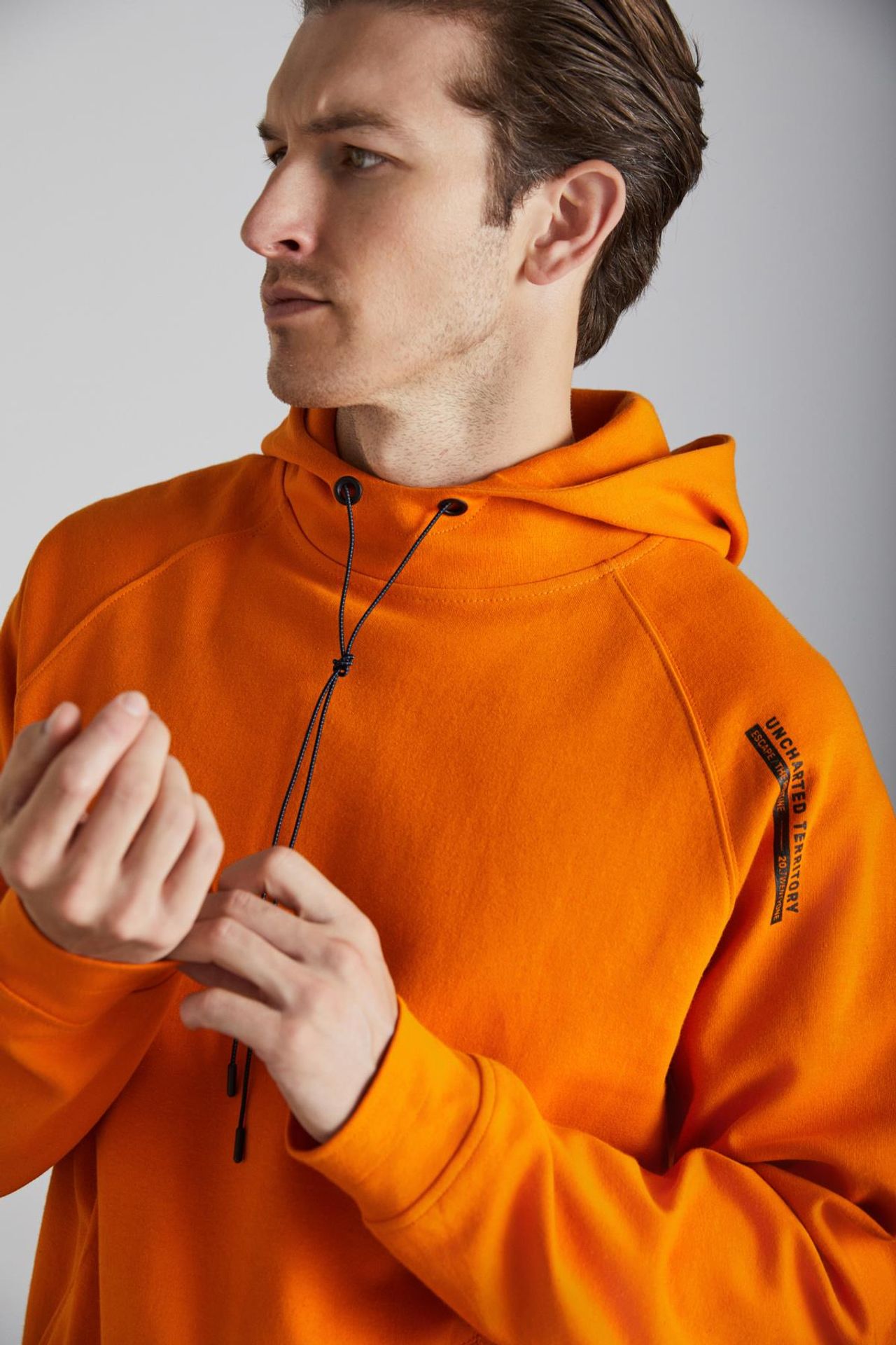 GRIMELANGE Cepli Düz Kapüşonlu Sweatshirt 4
