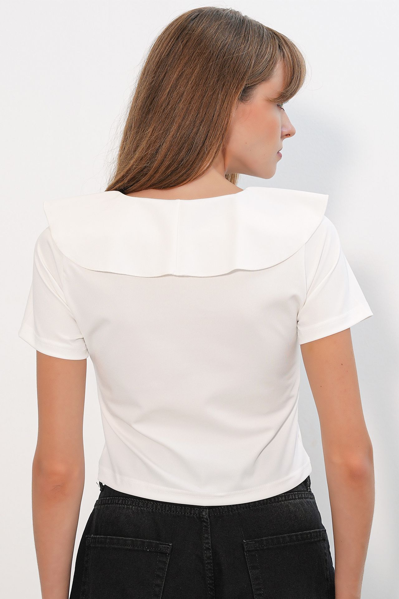 BDART Frilly Tie-Front Crop Top 5