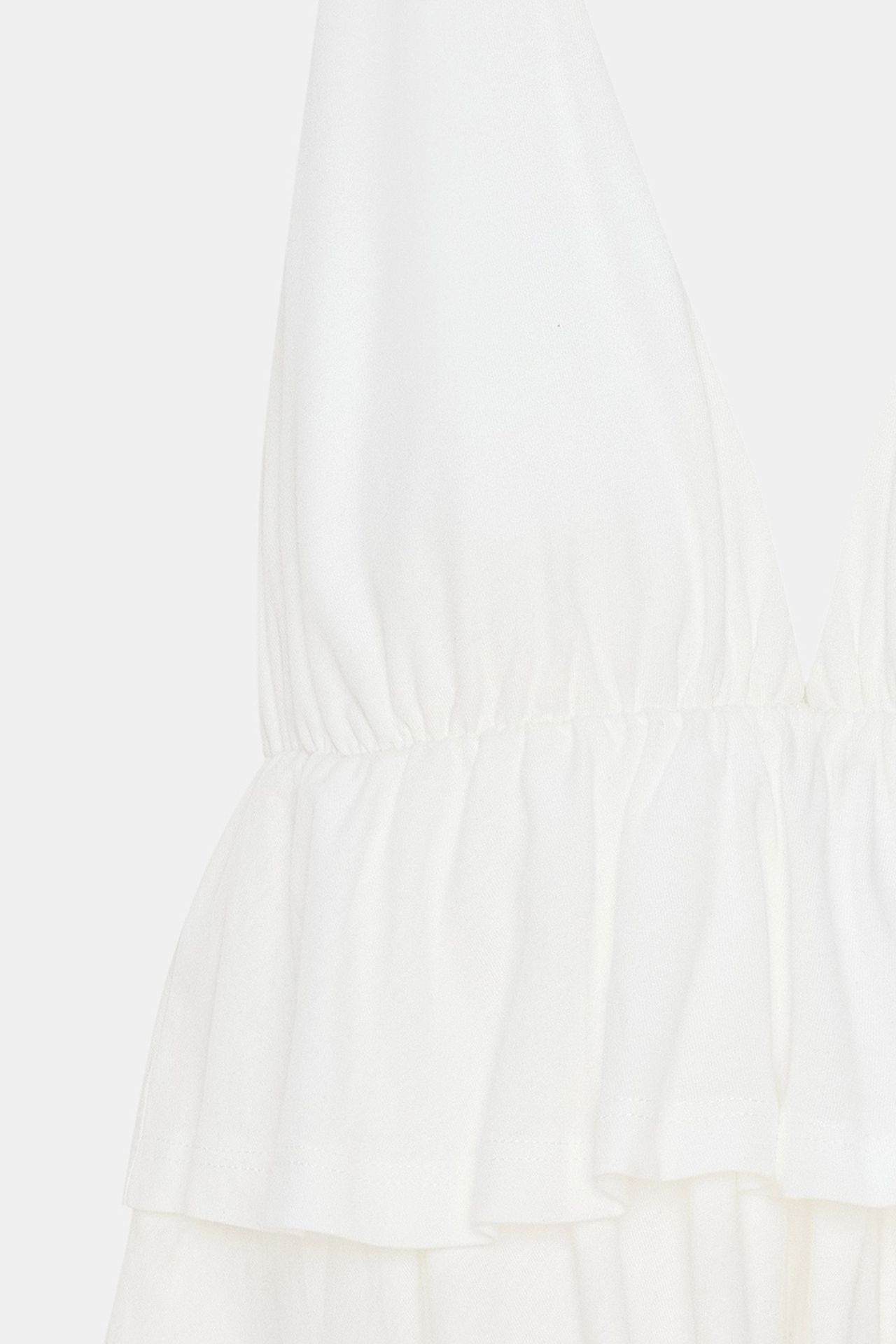 DILVIN Halterneck Poplin Blouse With Ruffle Detail 7