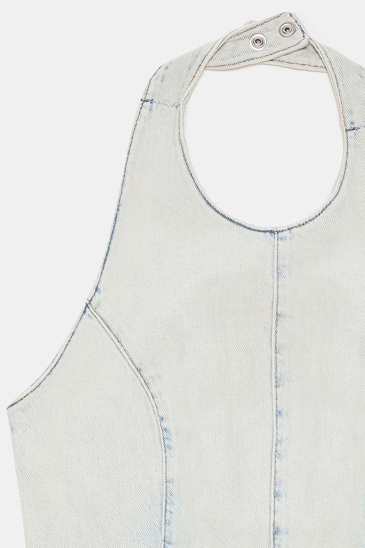 DILVIN Cotton Halter Neck Short Jumpsuit