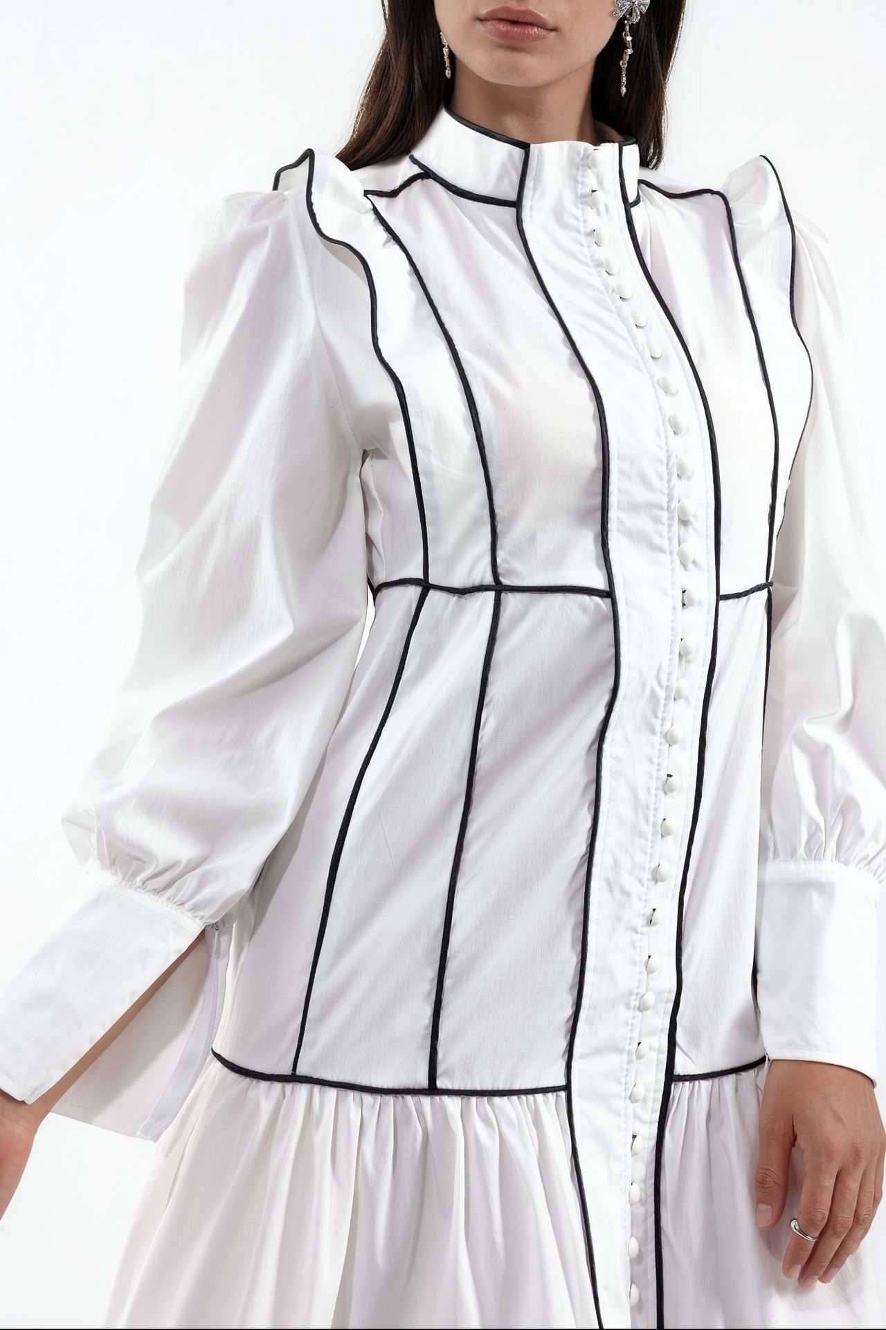 MSN Striped Fitted Mini Dress 4