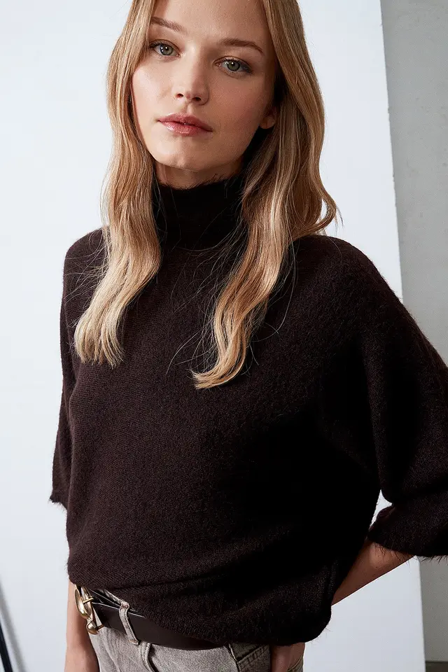 DILVIN Women's Wool-Blend Sweater