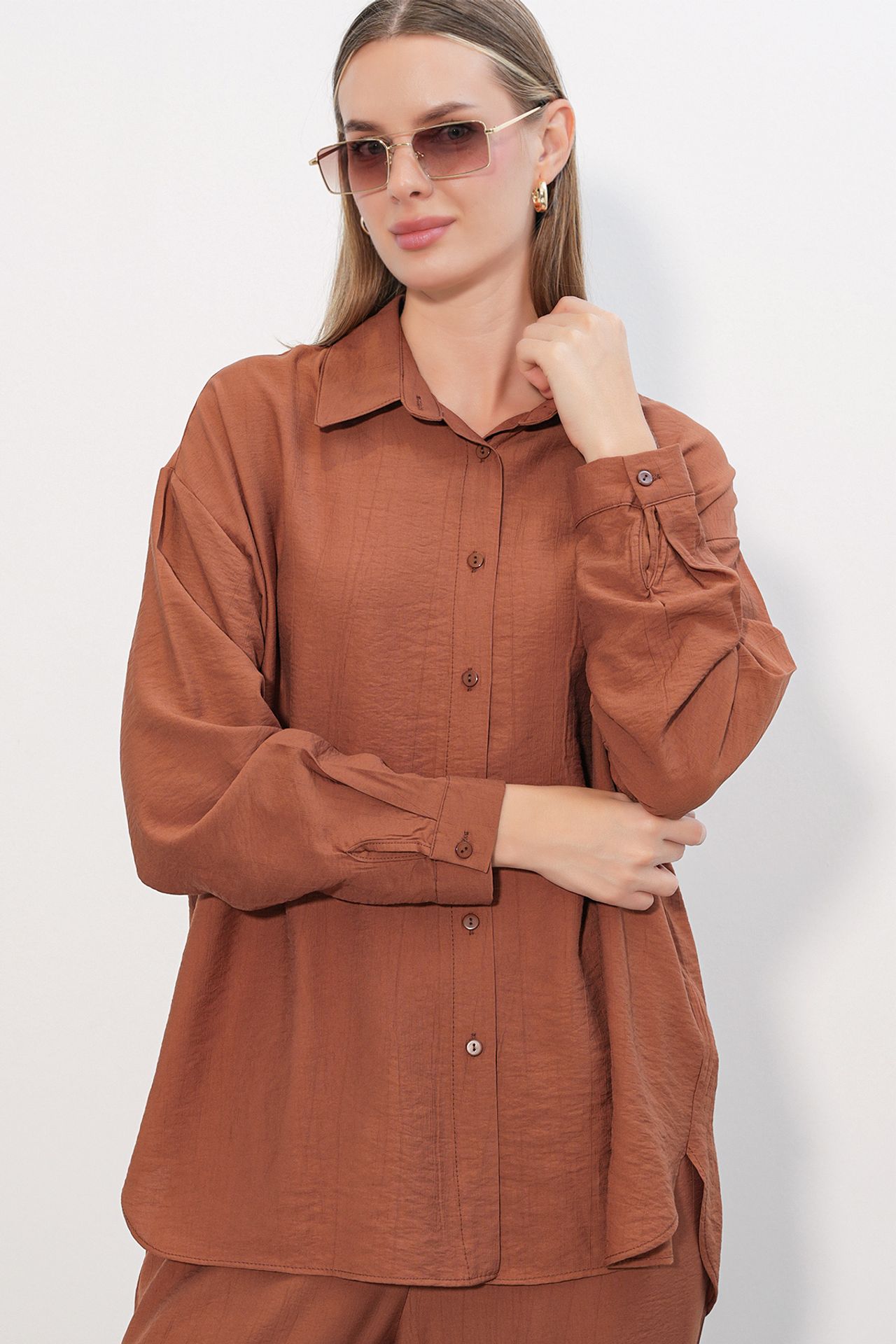 BDART Textured Button-Up Long Sleeve Shirt 2