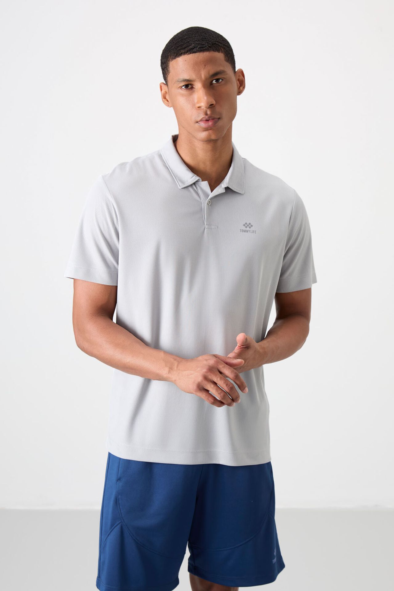 TOMMY Men's Polo Collar Short-Sleeve T-Shirt 1