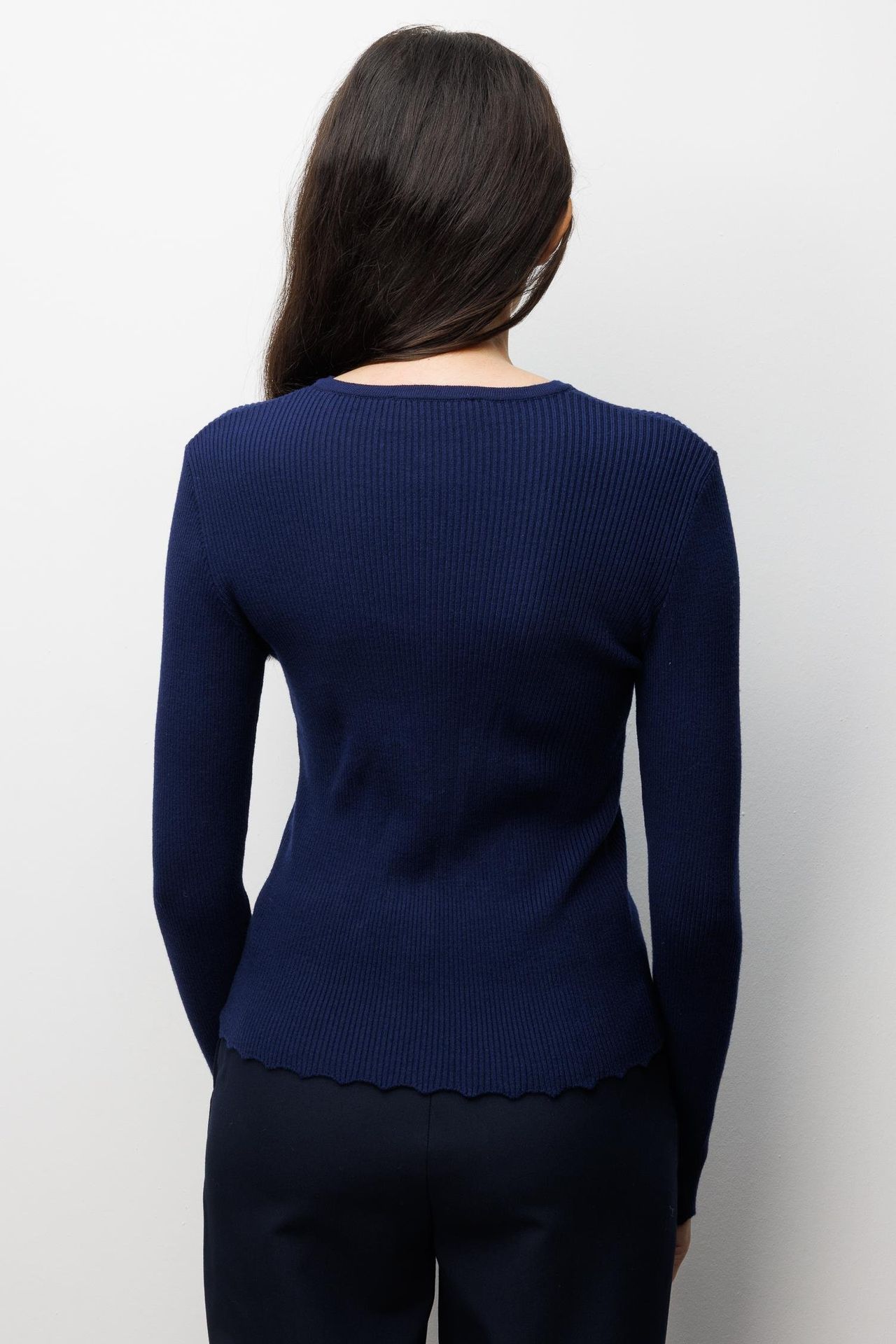 MIXRAY Ribbed Knit Buttoned Cardigan 4