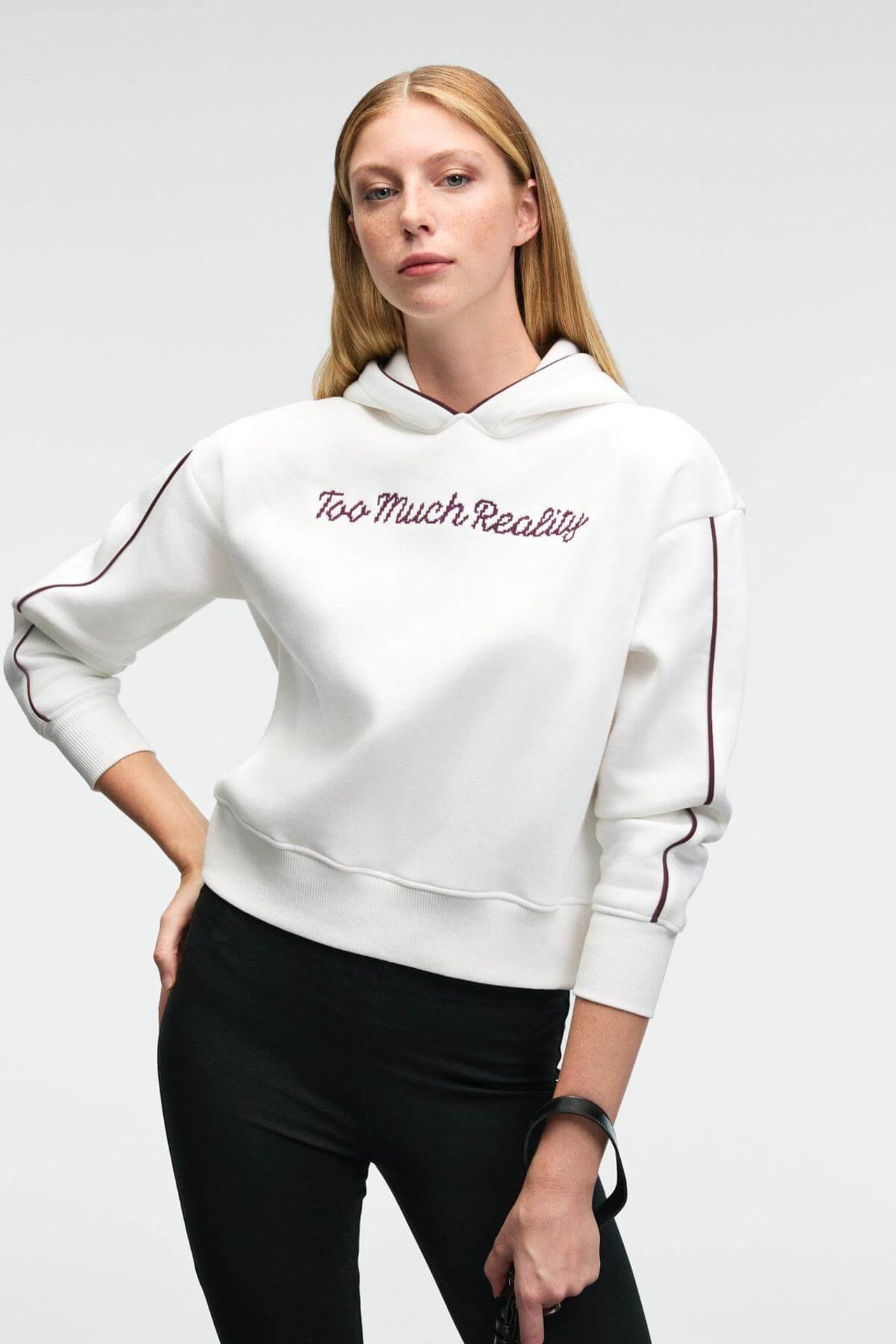 GRIMELANGE Printed Hooded Relaxed Sweatshirt 3
