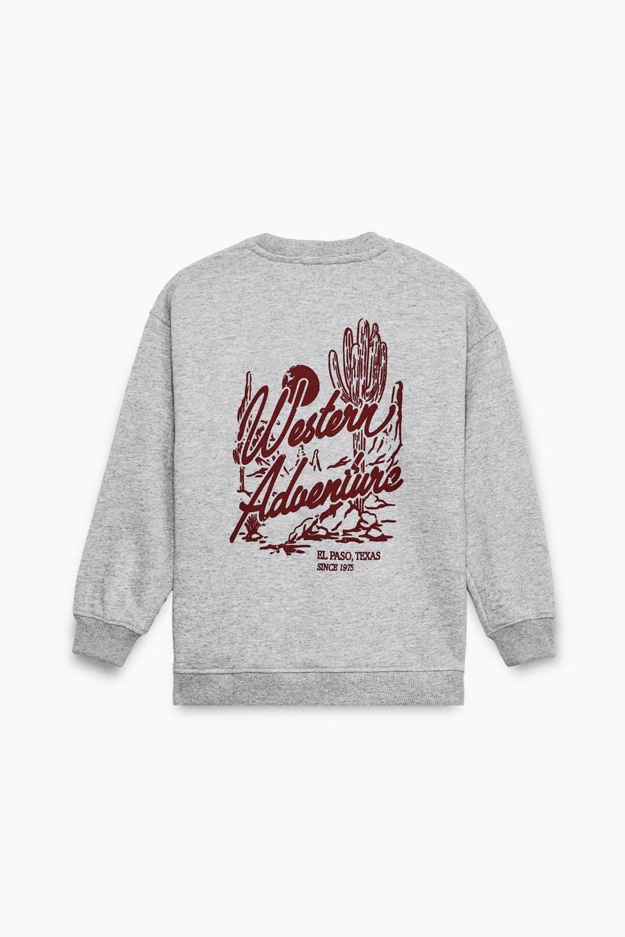 GRIMELANGE Bisiklet Yaka Yazı Baskılı Sweatshirt 3