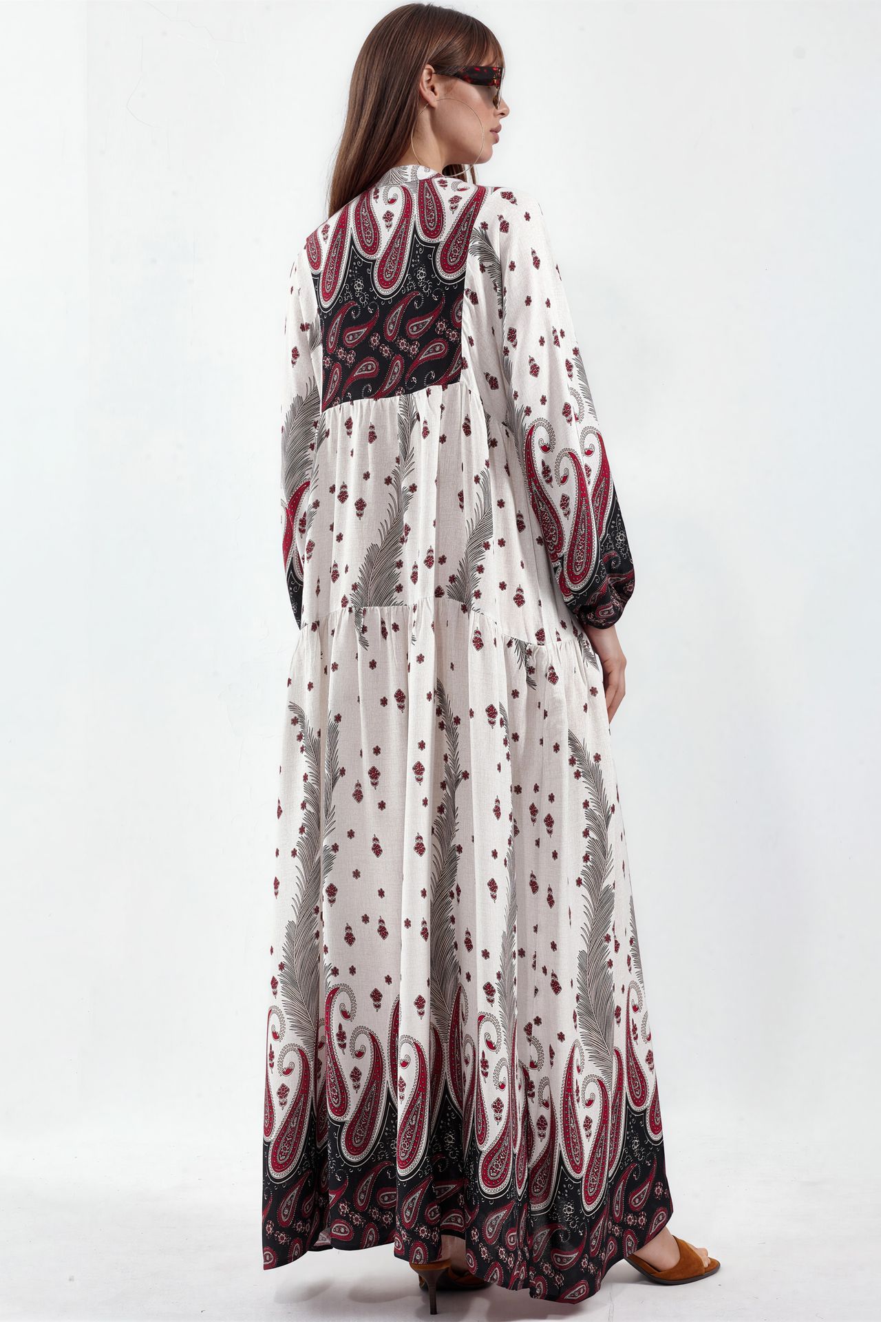 BDART Patterned V-Neck Maxi Dress 3