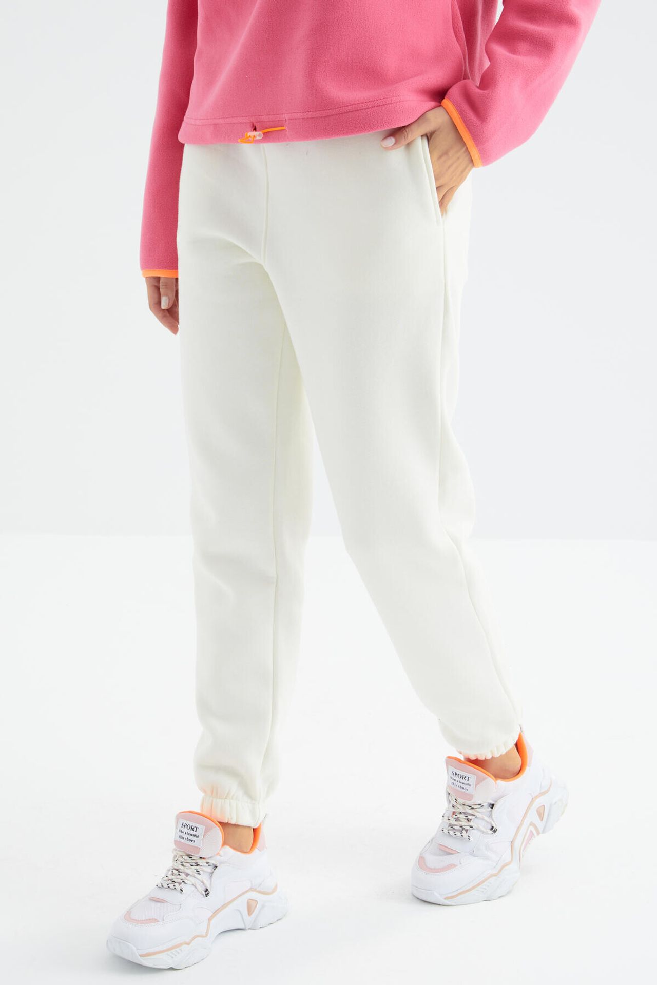 TOMMY Women's High-Waist Fleece Jogger Sweatpants 2