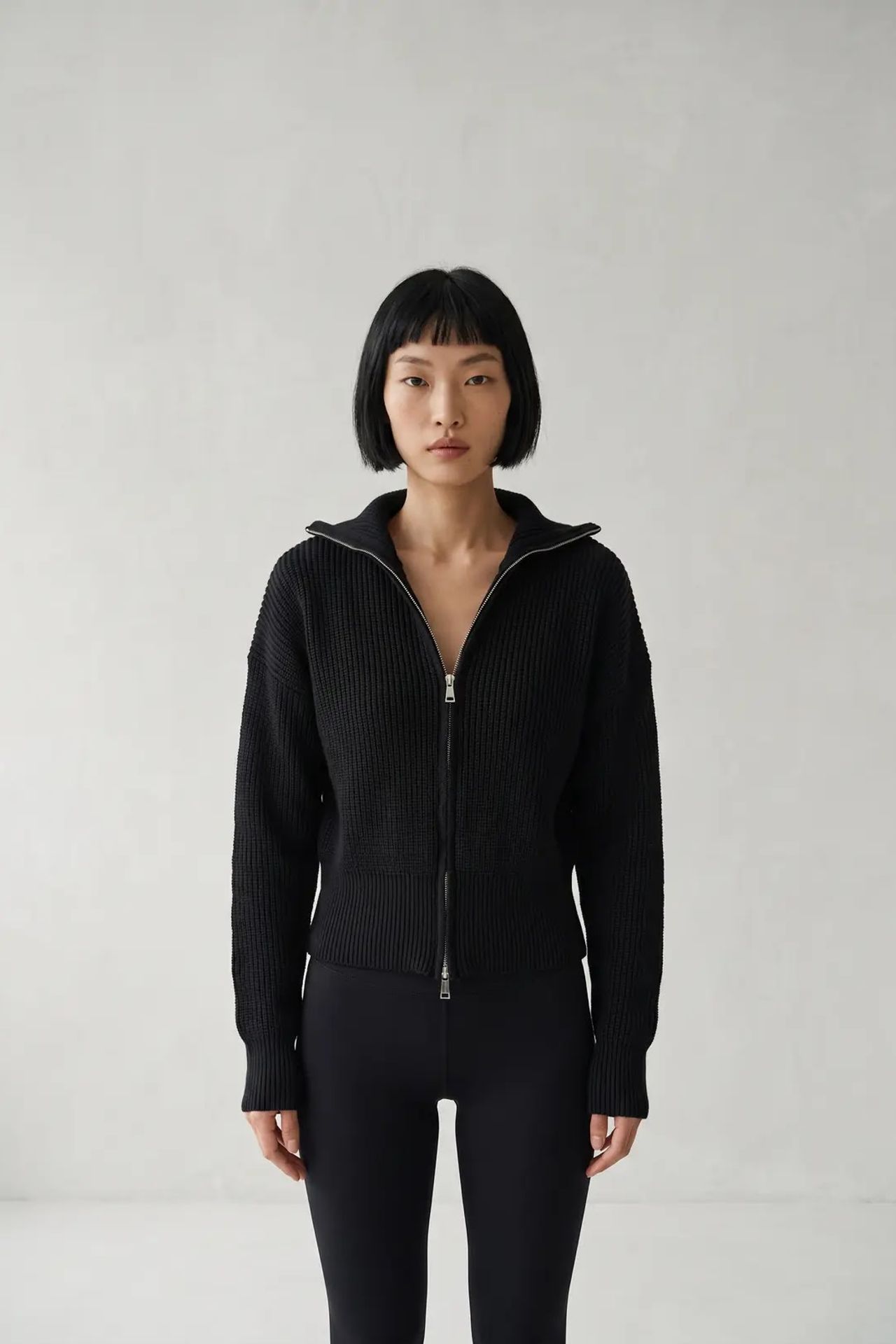 MY FASHION Açık Ön Basit Örgü Hırka 1