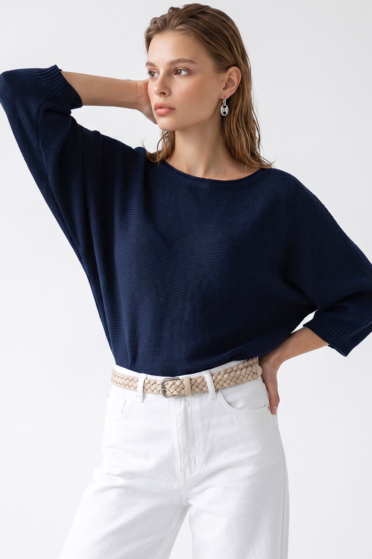 MIXRAY Women's Cotton-Blend Sweater 5