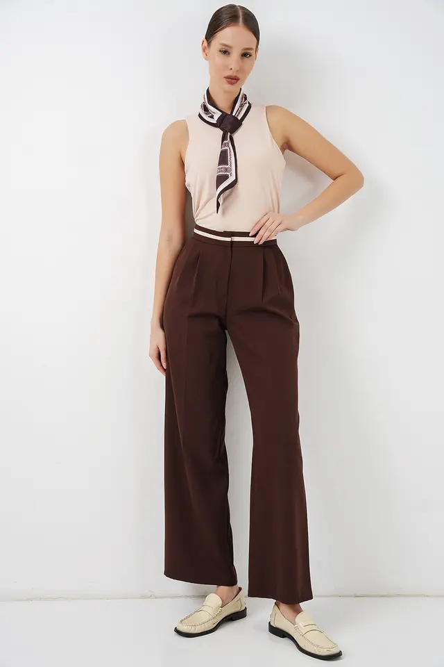 BDART High Waist Wide Leg Trousers with Pockets