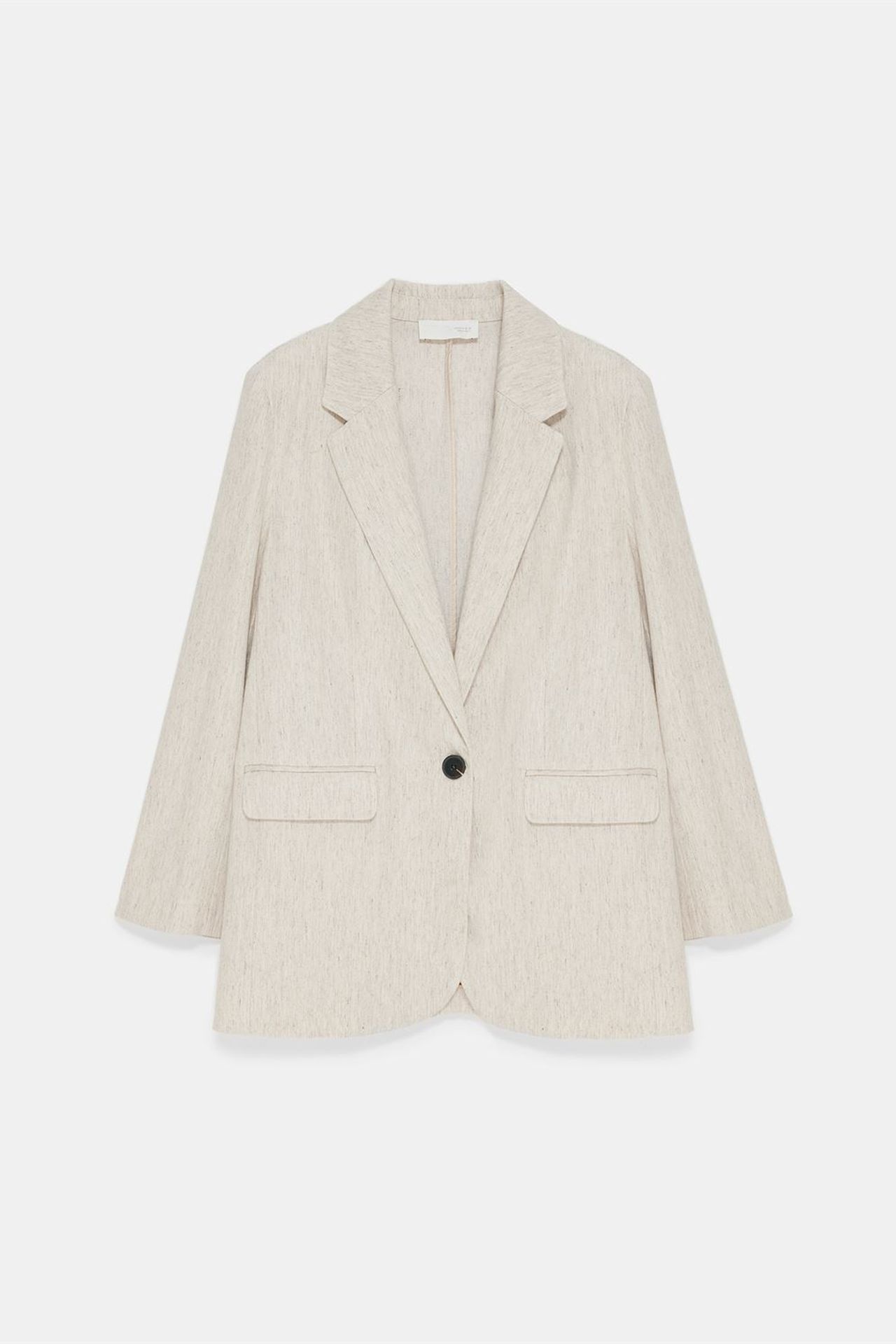DILVIN Women's Woven Blazer Jacket With Shawl Collar 6