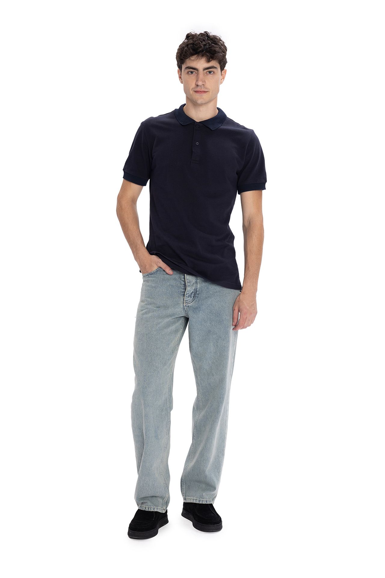 GIESTO Polo Collar Buttoned T-Shirt 2