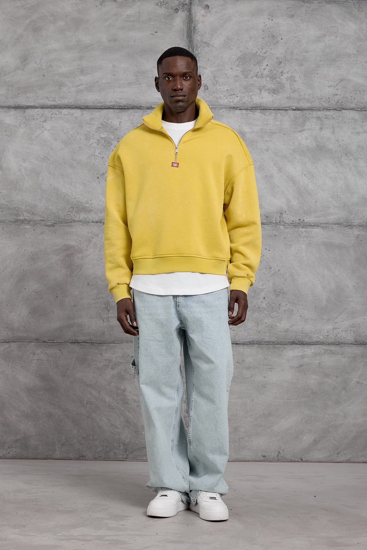 NOMARC Bol Kesim Yarım Fermuarlı Uzun Kollu Sweatshirt 3