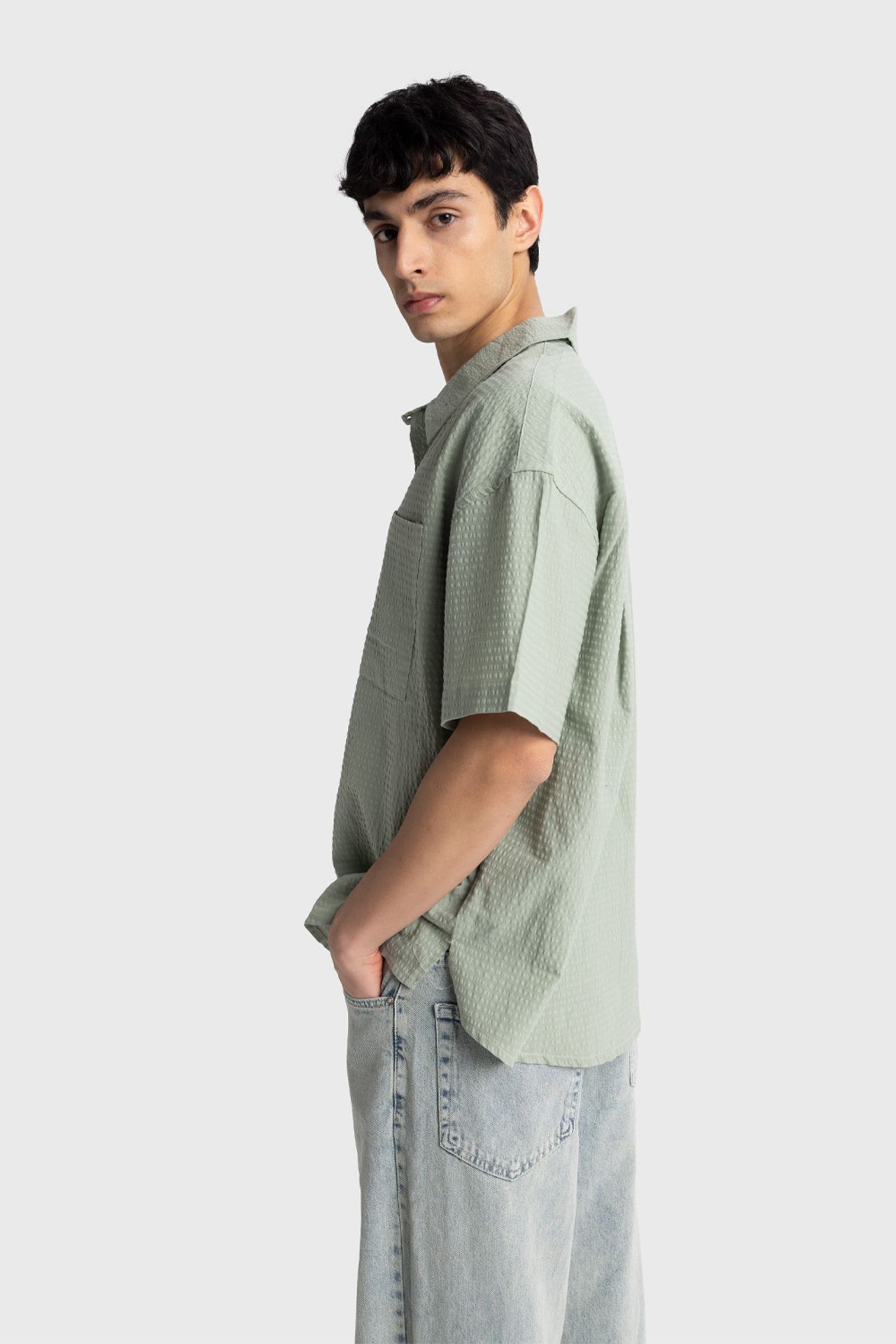 GIESTO Textured Short Sleeve Shirt 5