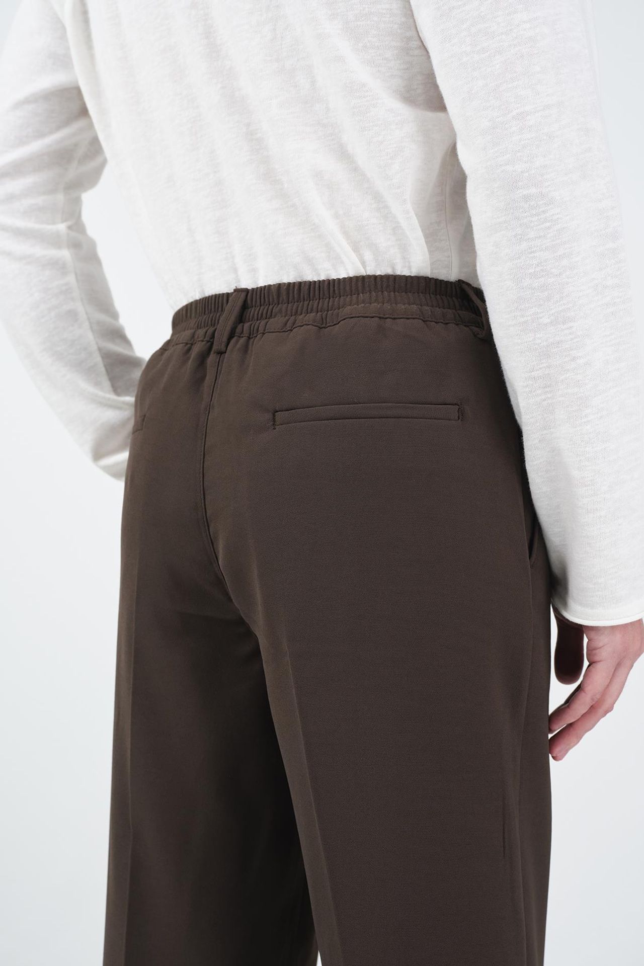 GIESTO Mid Waist Pleated Tailored Trousers 4