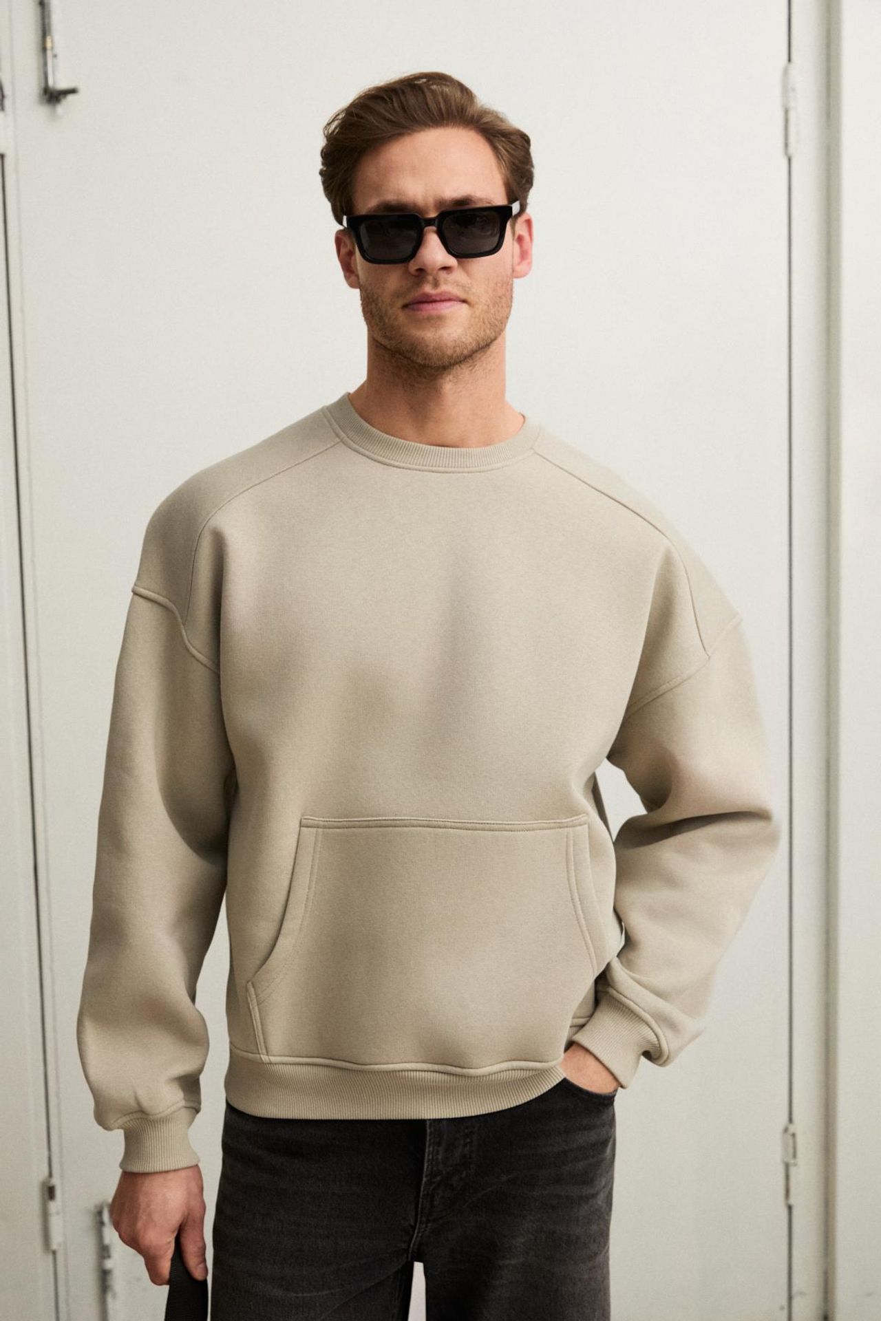 GRIMELANGE Crew Neck Pocket Sweatshirt 4