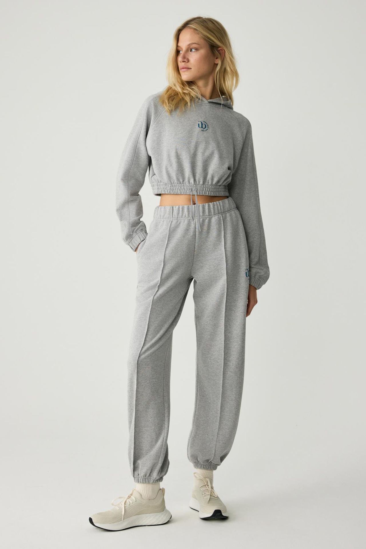 GRIMELANGE Crop Hooded Relaxed Sweatshirt 5
