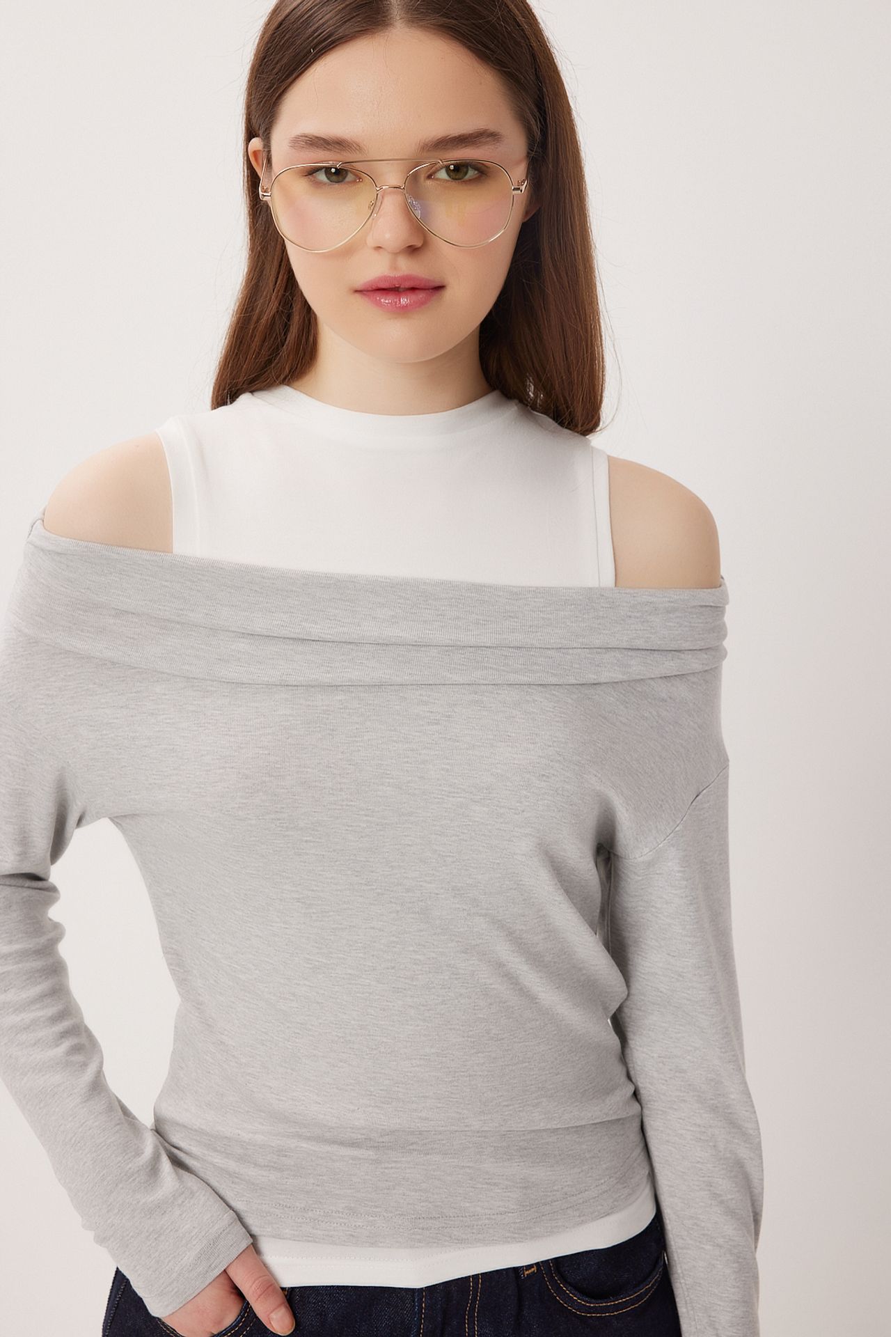 ISTANBUL Cotton Blend Blouse 1