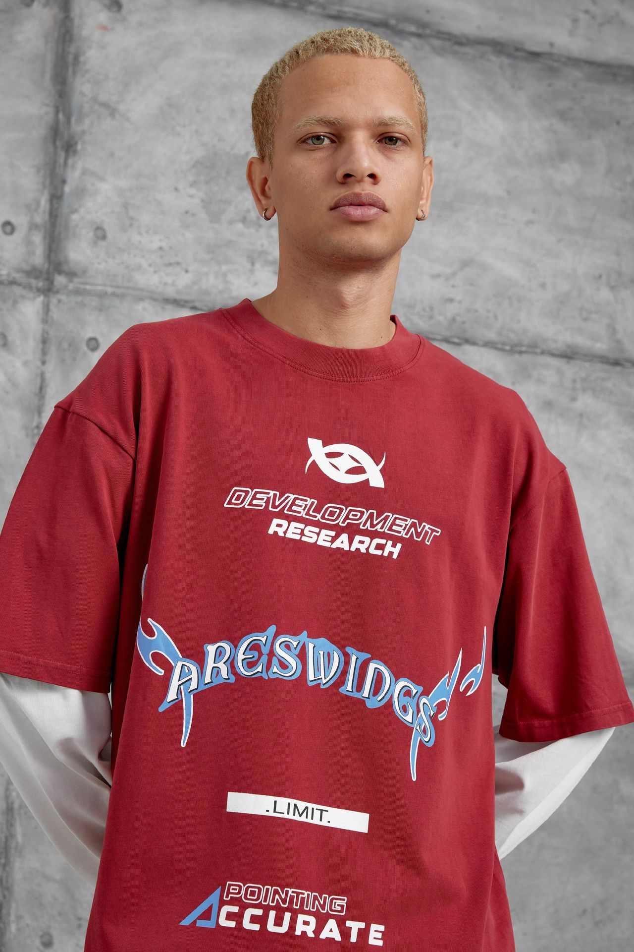 NOMARC Baskılı Bol Bisiklet Yaka Sweatshirt 5