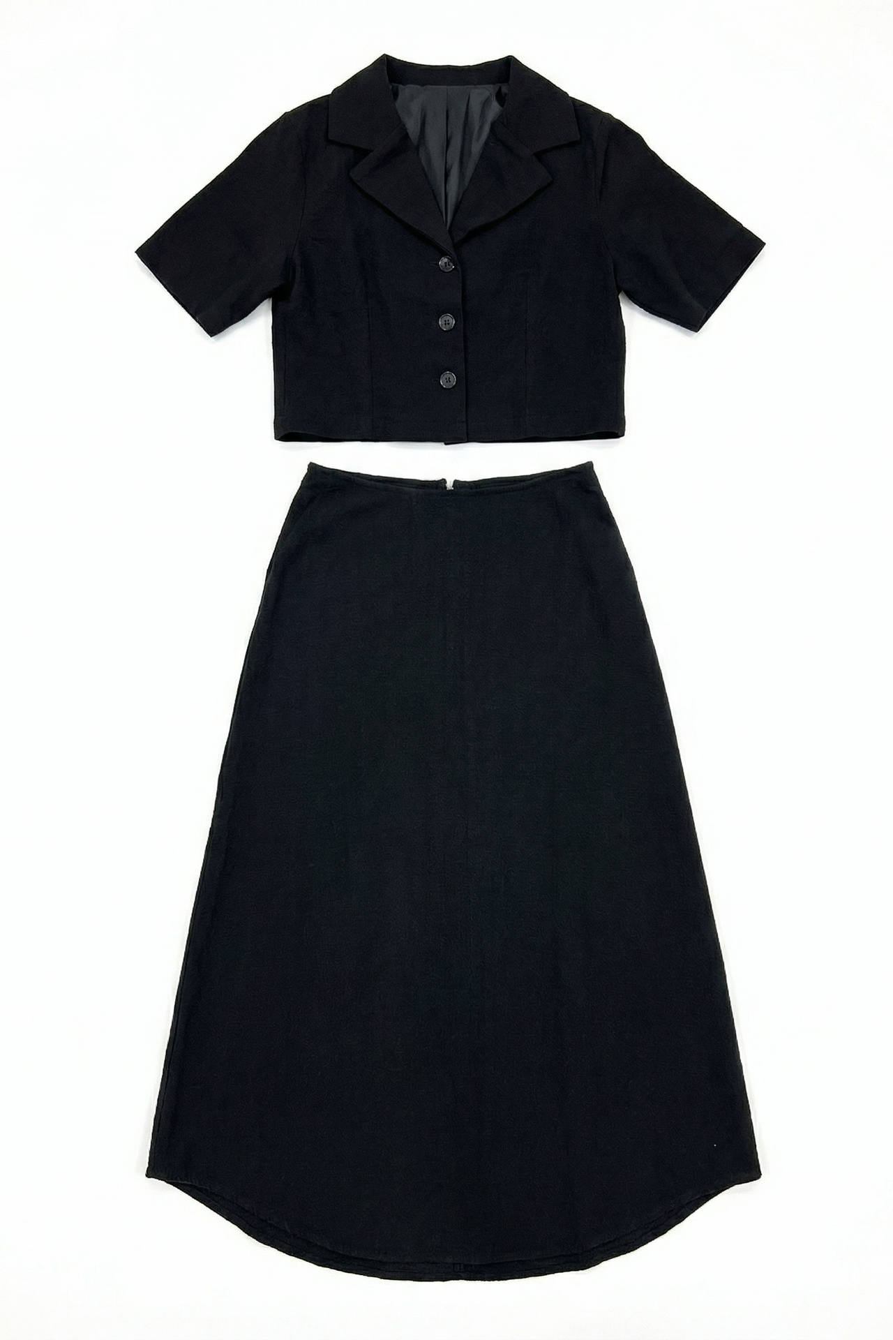 MY FASHION Crop Shirt & Midi Skirt Co-Ord Set 6