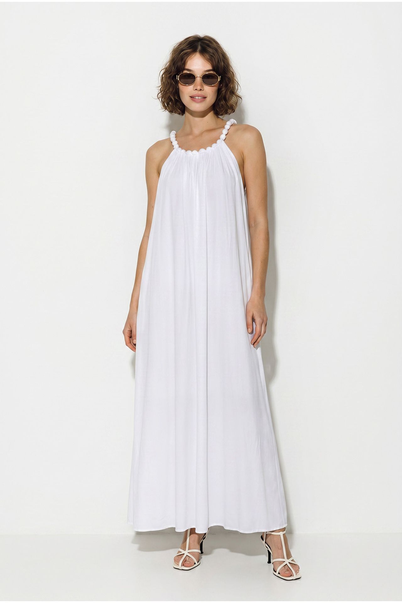 LUCCI Women's Halter Maxi Dress With Pocket 4