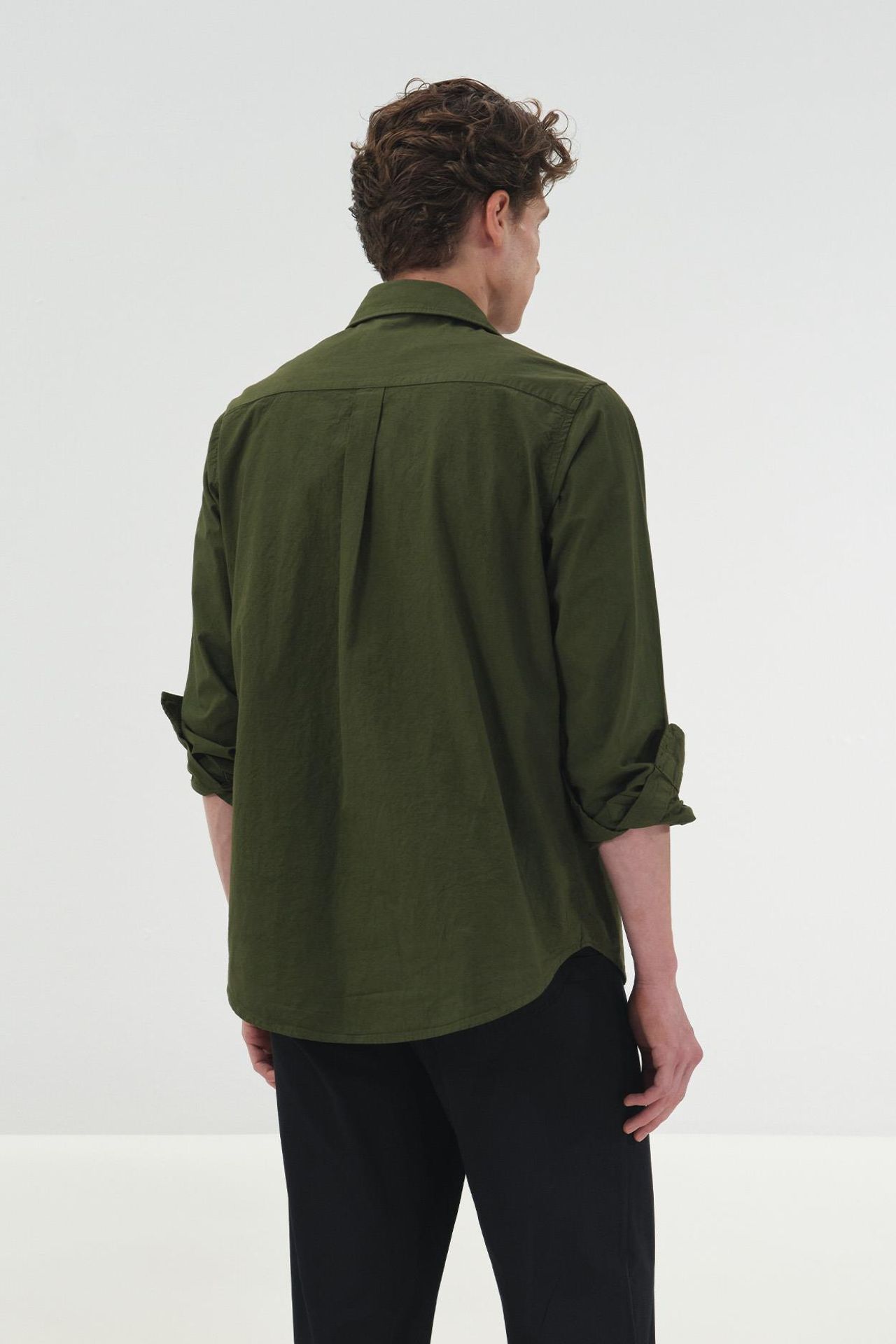 GIESTO Embroidered Text Print Long Sleeve Shirt 5
