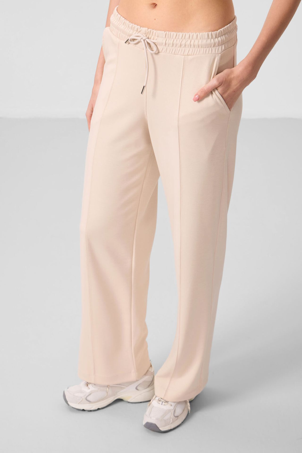 TOMMY Textured Wide Leg Palazzo Pants with Drawstring Waist 5