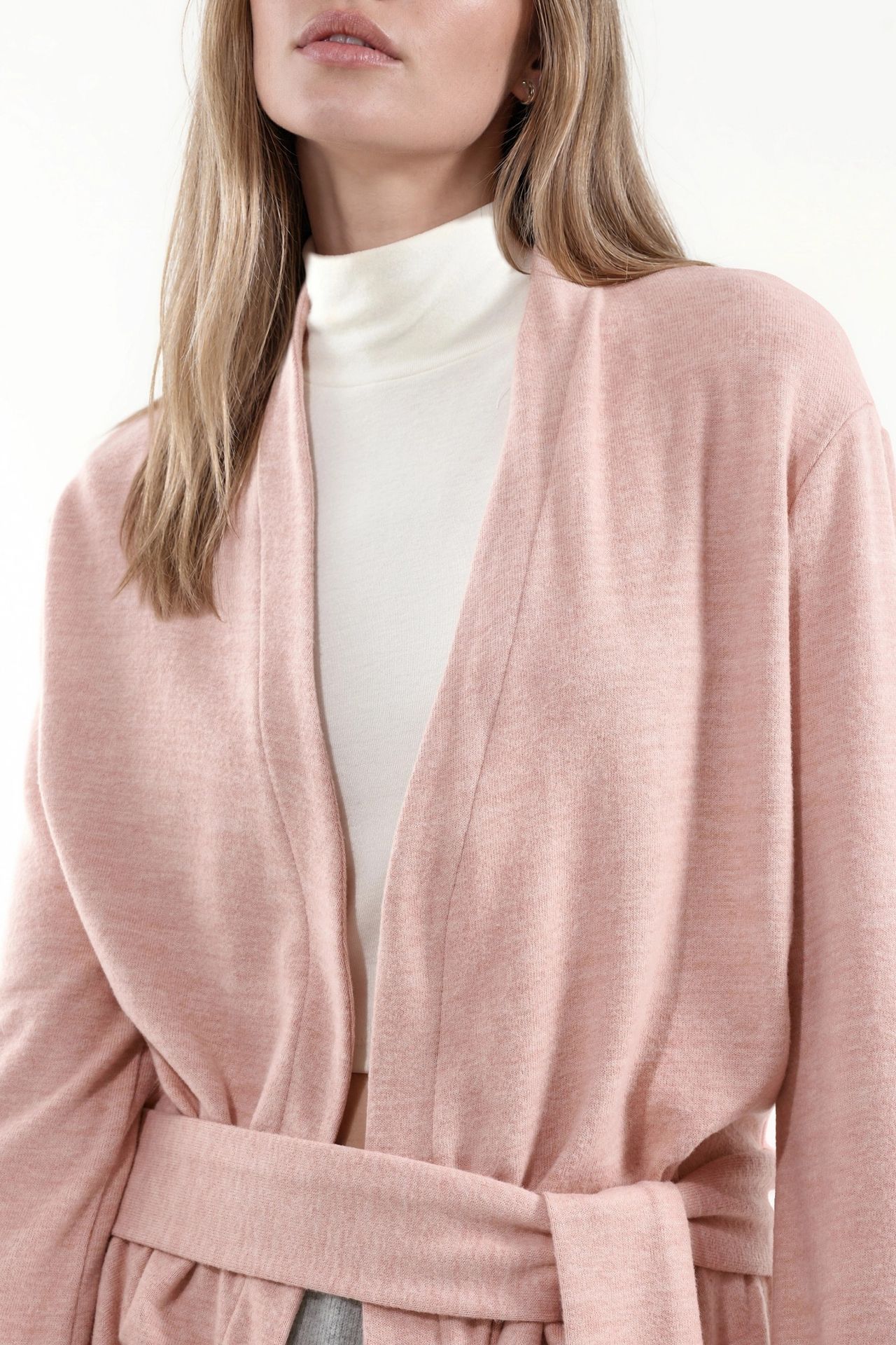 BUSEM Belted Ribbed Knit Cardigan 4