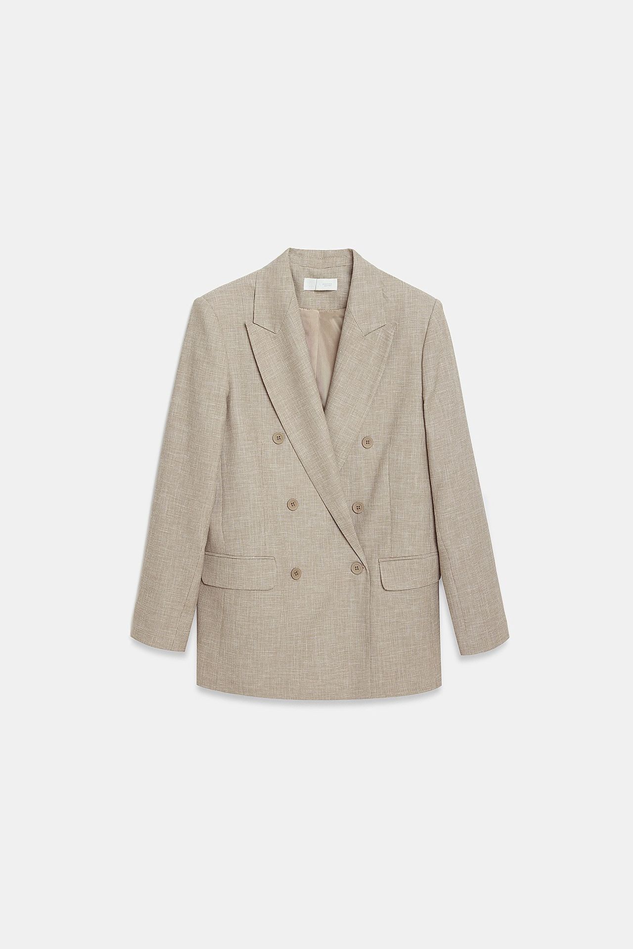 DILVIN Long Shawl Collar Crepe Blazer
