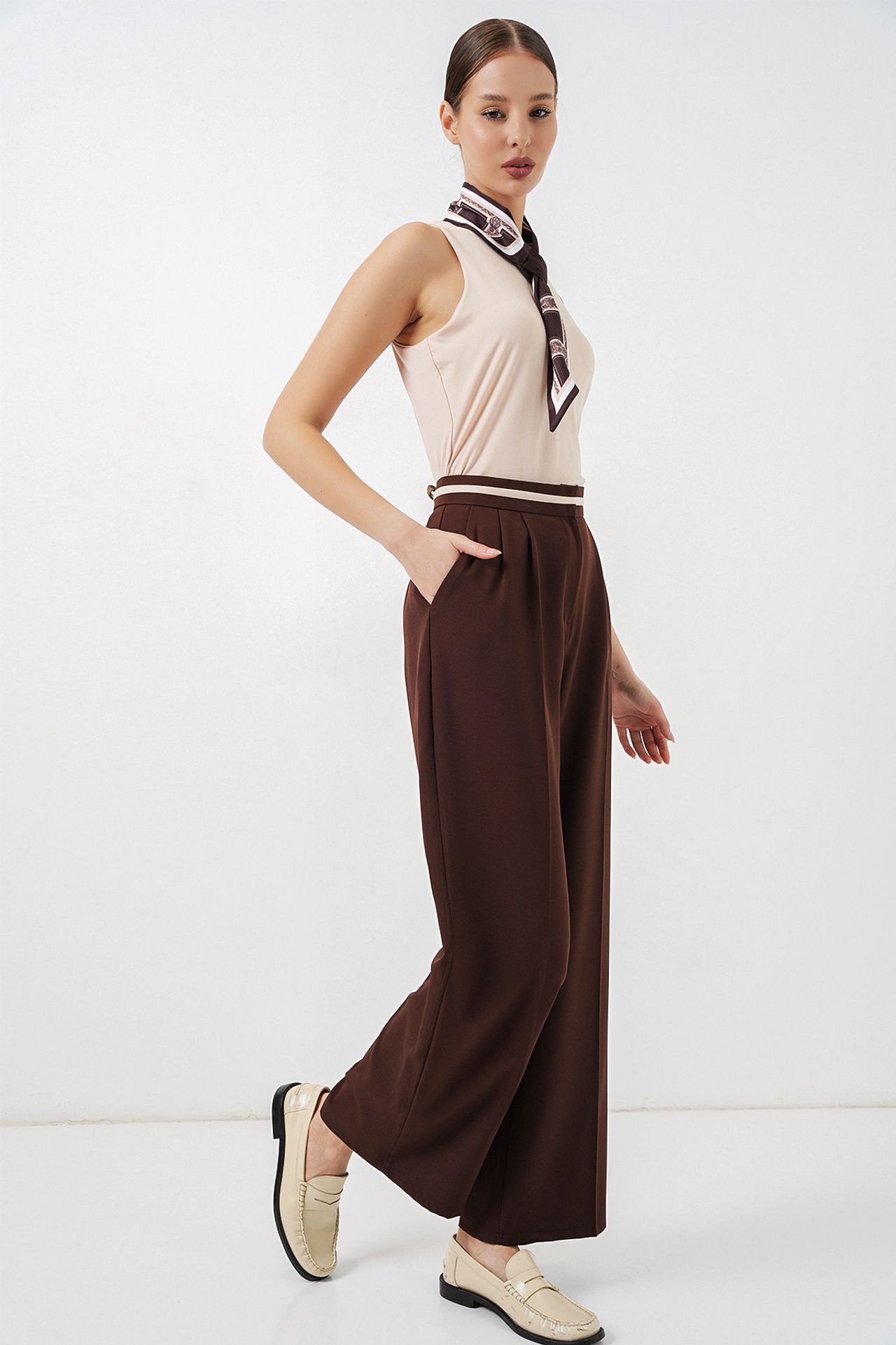 BDART High Waist Wide Leg Trousers with Pockets 3