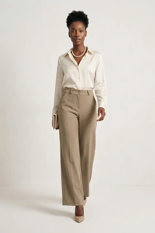 MY FASHION Straight-Leg Pants