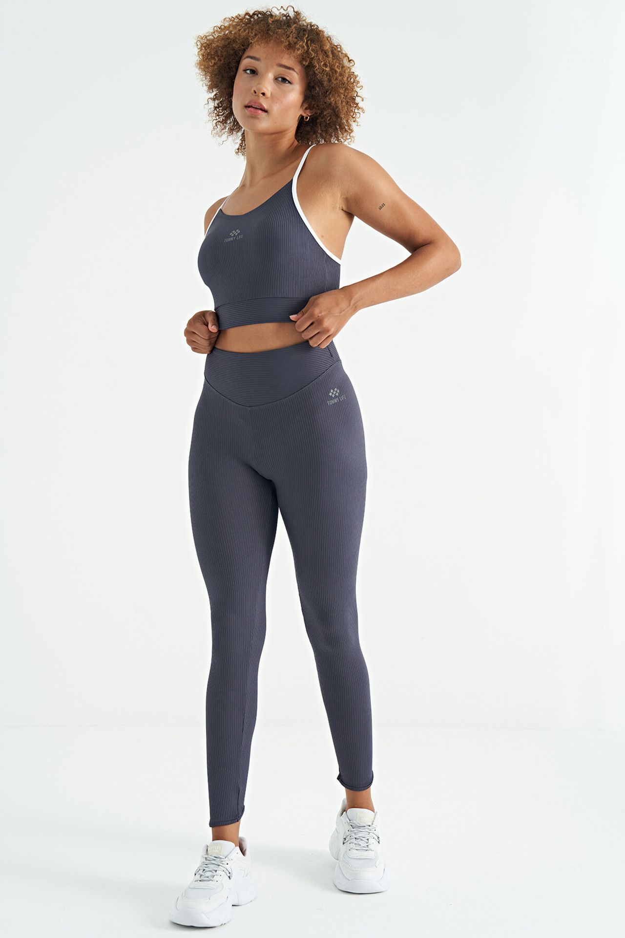TOMMY Fitted Sleeveless Crop Sports Top 5