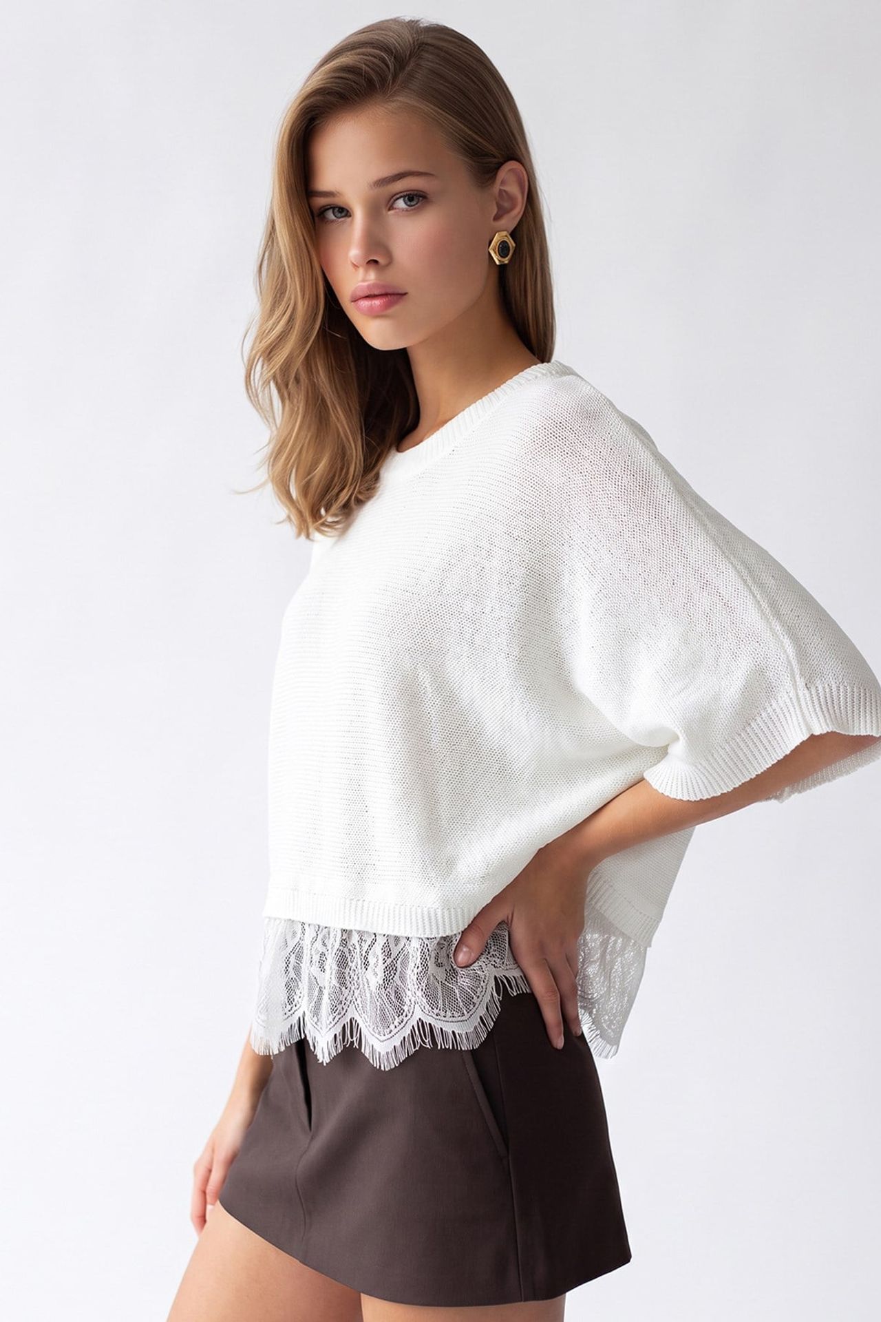 MIXRAY Women's Knit Sweater