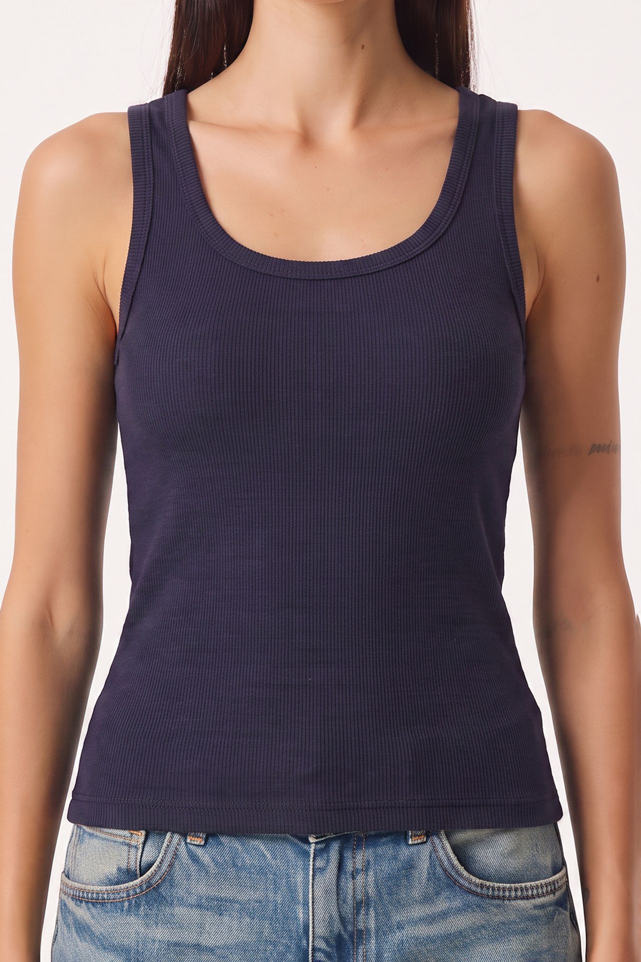ISTANBUL 3-Pack Ribbed Cotton Cami Tops 7