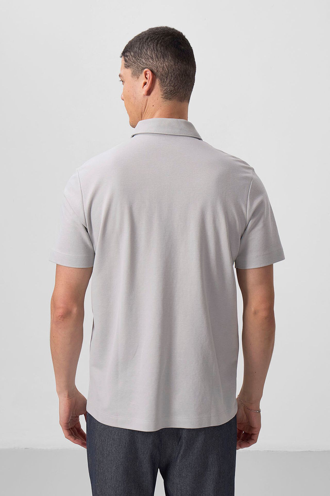 TOMMY Men's Cotton Elastane Polo T-Shirt 6